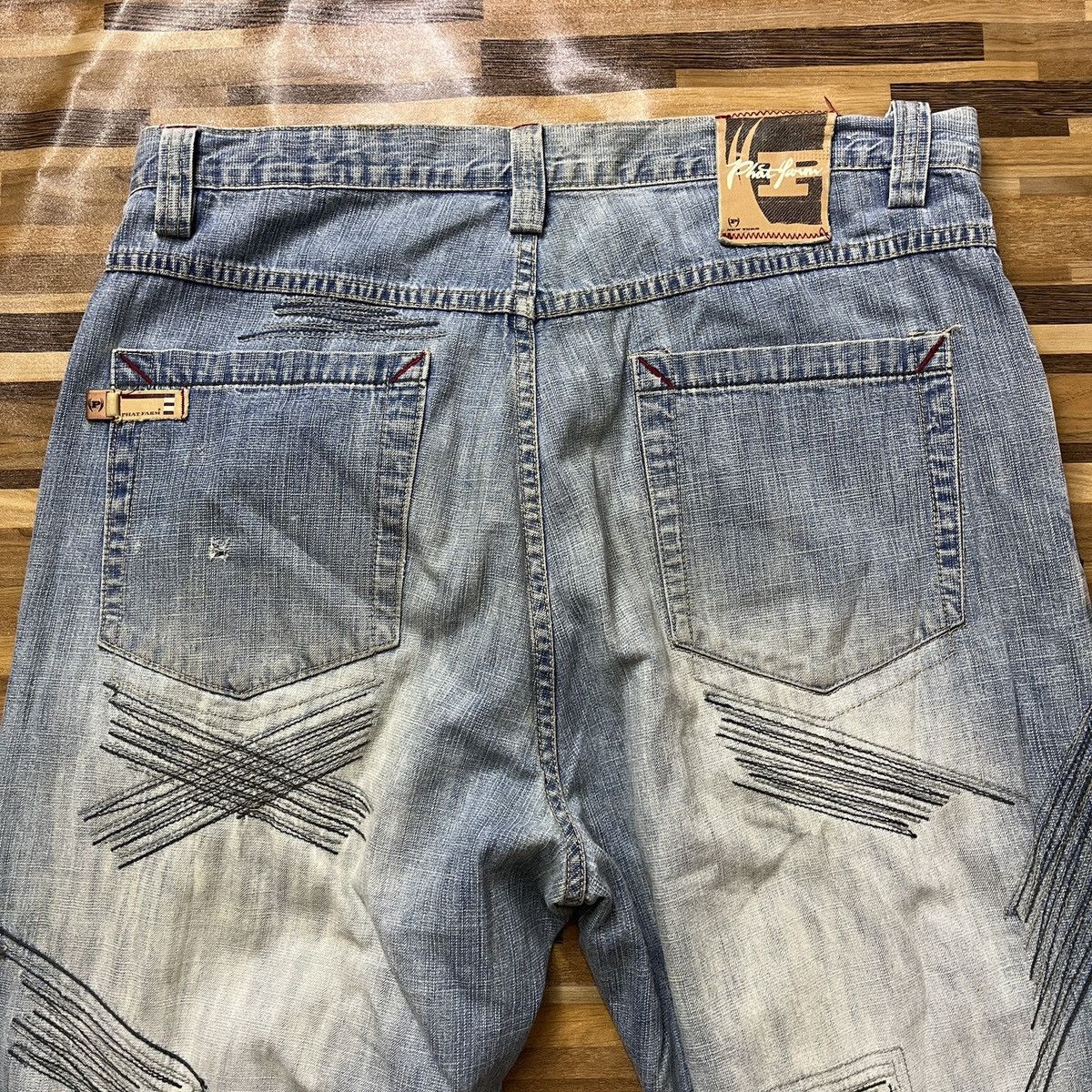 Phat Farm × Vintage Seditionaries Skategang Phat Farm Baggy Denim Jeans Vintage Size US 36 / EU 52 - 21 Thumbnail