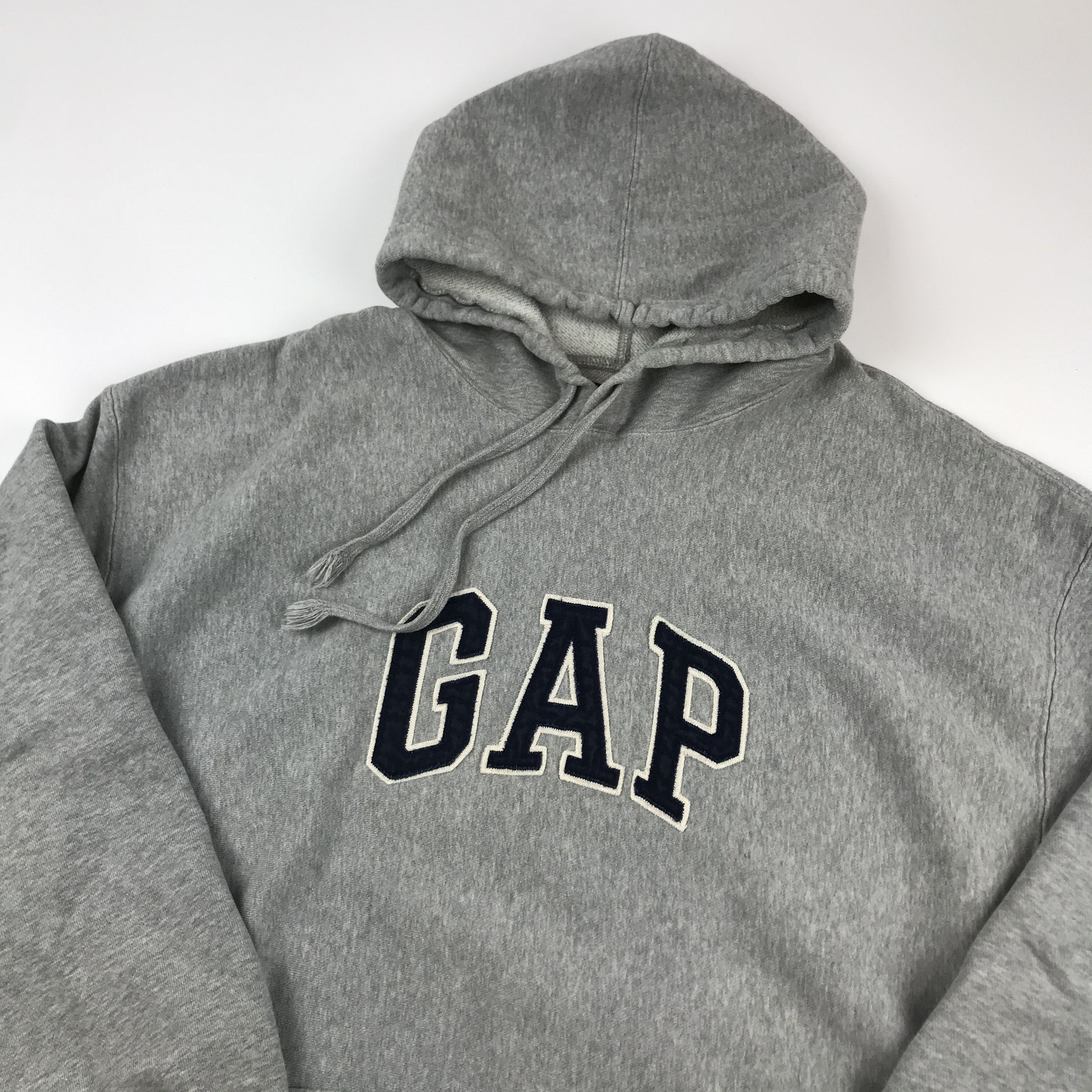 Gap Vintage GAP Arch Logo Grey Hoodie Sweatshirt Size US XL / EU 56 / 4 - 2 Thumbnail