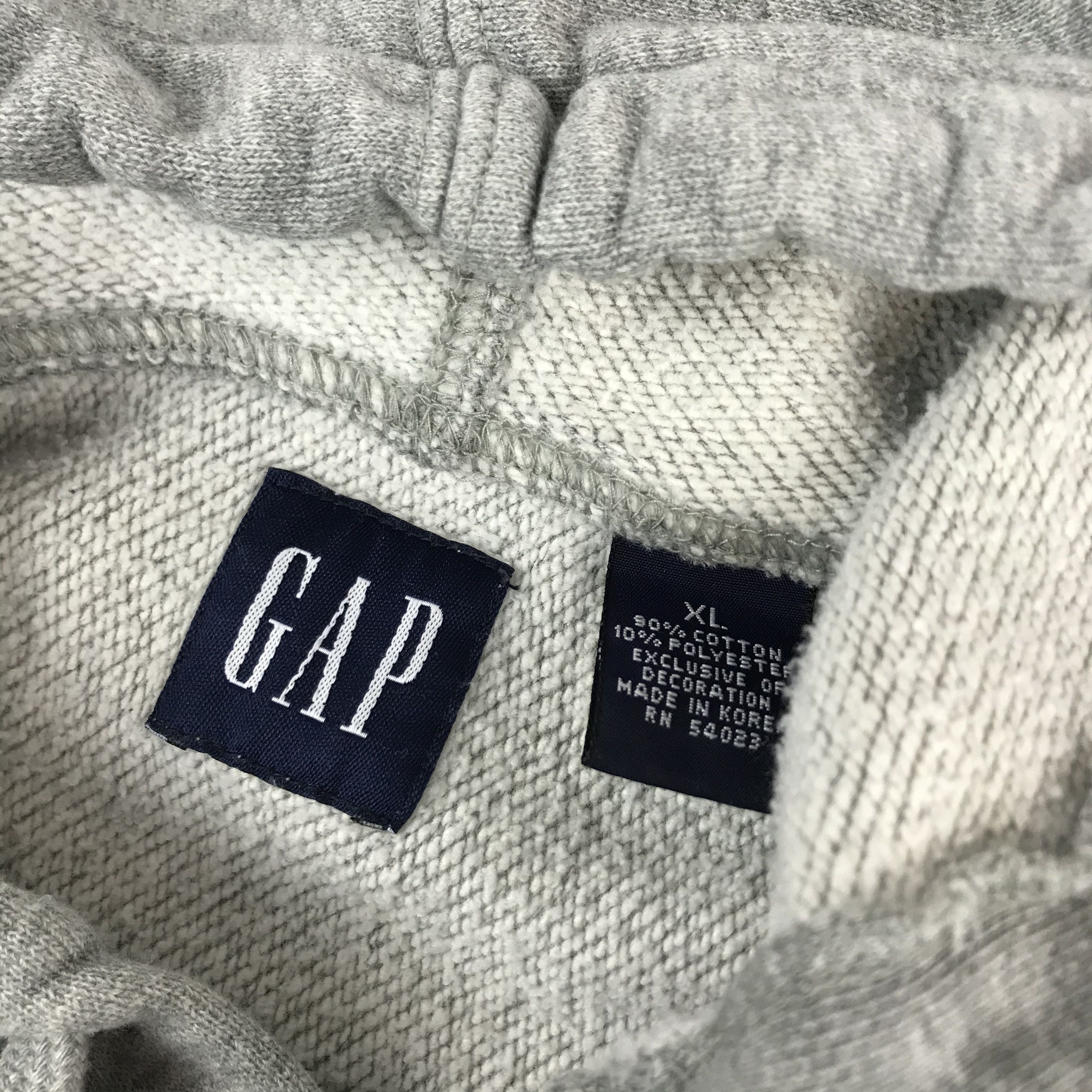 Gap Vintage GAP Arch Logo Grey Hoodie Sweatshirt Size US XL / EU 56 / 4 - 4 Thumbnail
