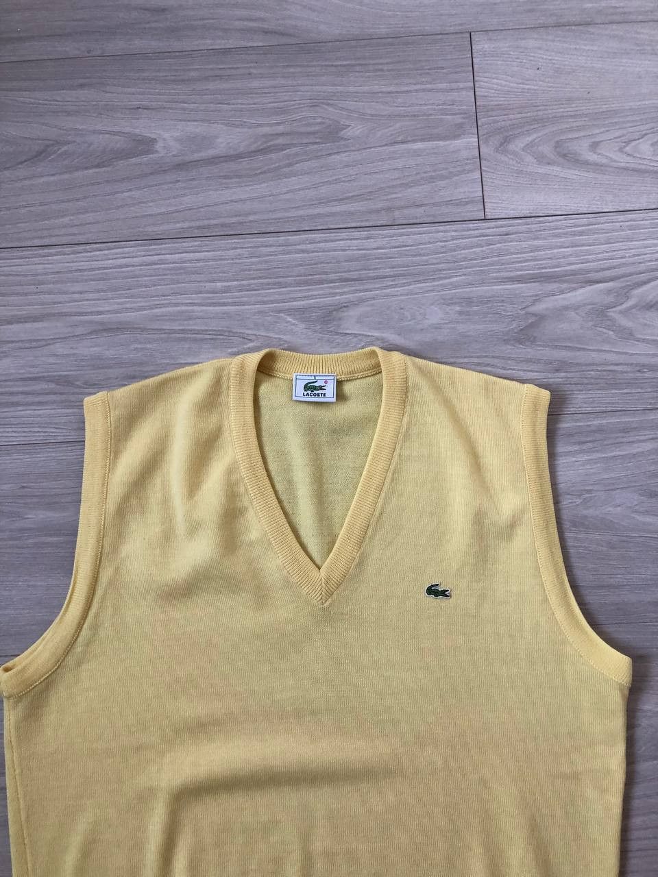 Lacoste × Vintage Vintage Lacoste Vest Sweater Size US XL / EU 56 / 4 - 2 Thumbnail