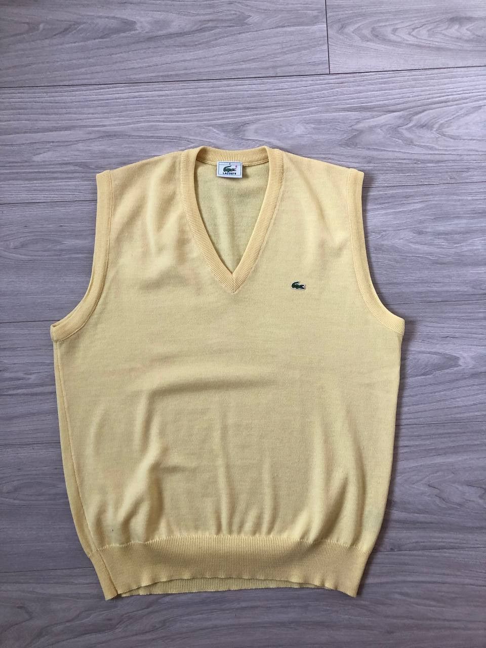 Lacoste × Vintage Vintage Lacoste Vest Sweater Size US XL / EU 56 / 4 - 1 Thumbnail