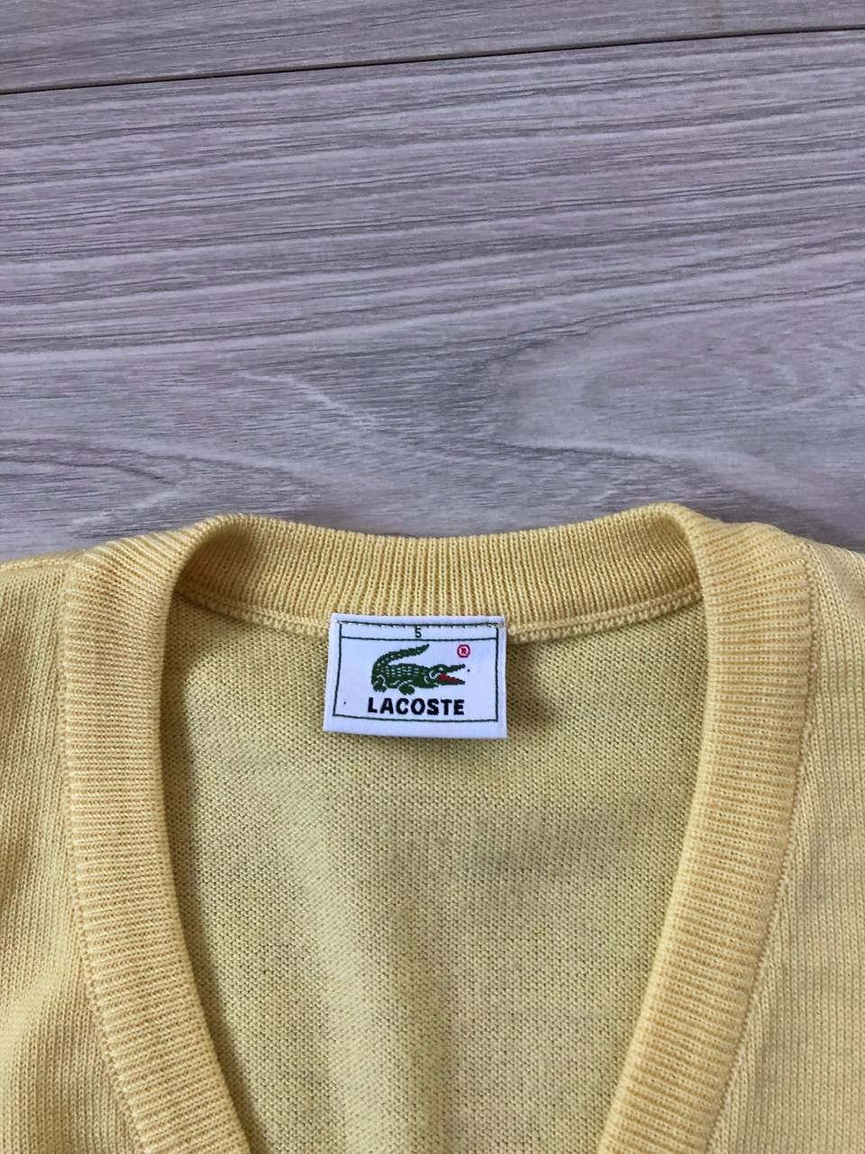 Lacoste × Vintage Vintage Lacoste Vest Sweater Size US XL / EU 56 / 4 - 4 Thumbnail