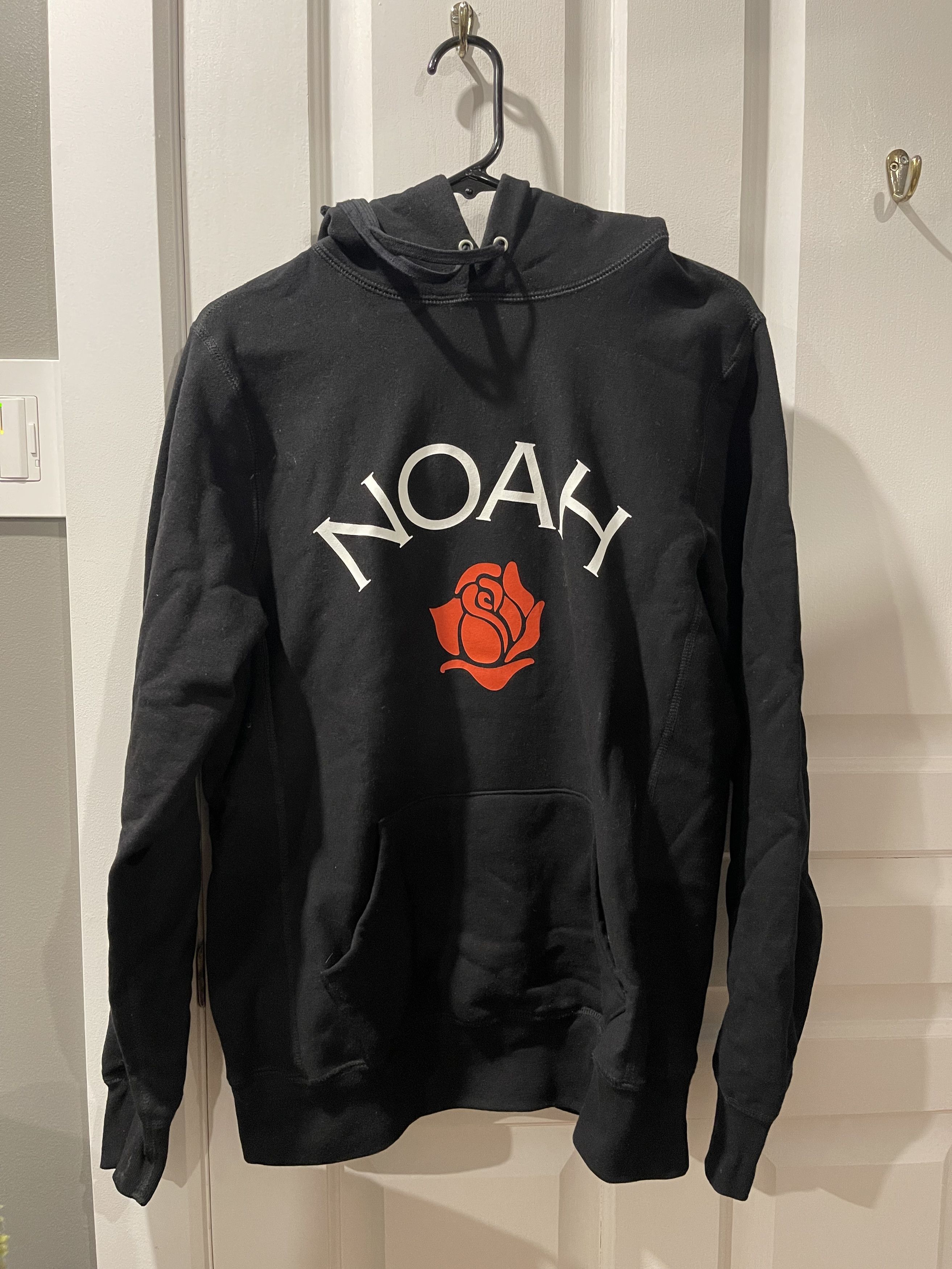 Noah NOAH Rose Logo Hoodie Black Grailed