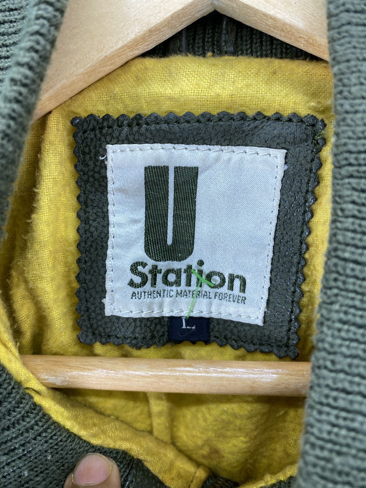 Leather × Vintage Vintage Leather Jacket By U Station Size US L / EU 52-54 / 3 - 4 Thumbnail