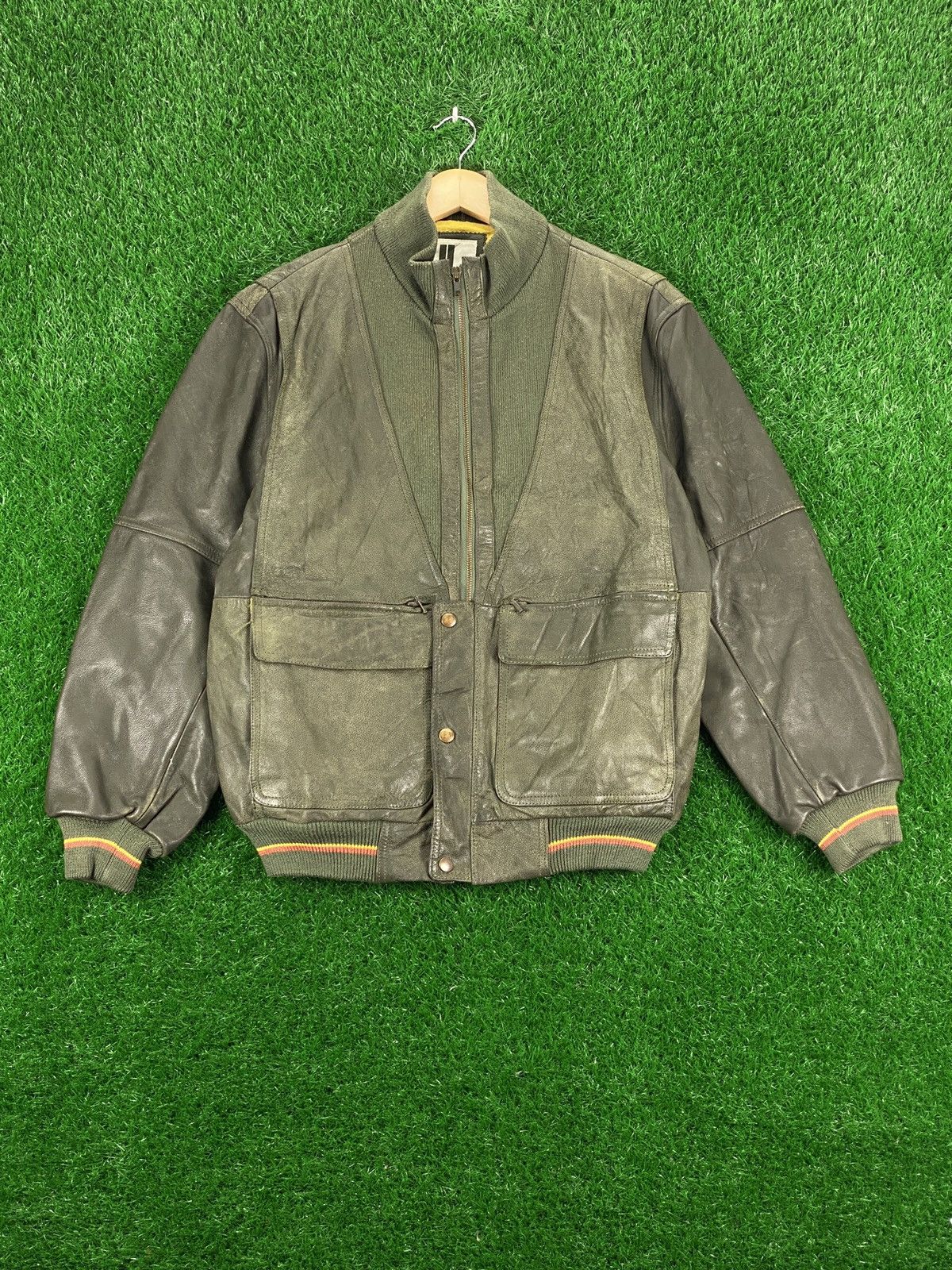 Leather × Vintage Vintage Leather Jacket By U Station Size US L / EU 52-54 / 3 - 1 Thumbnail