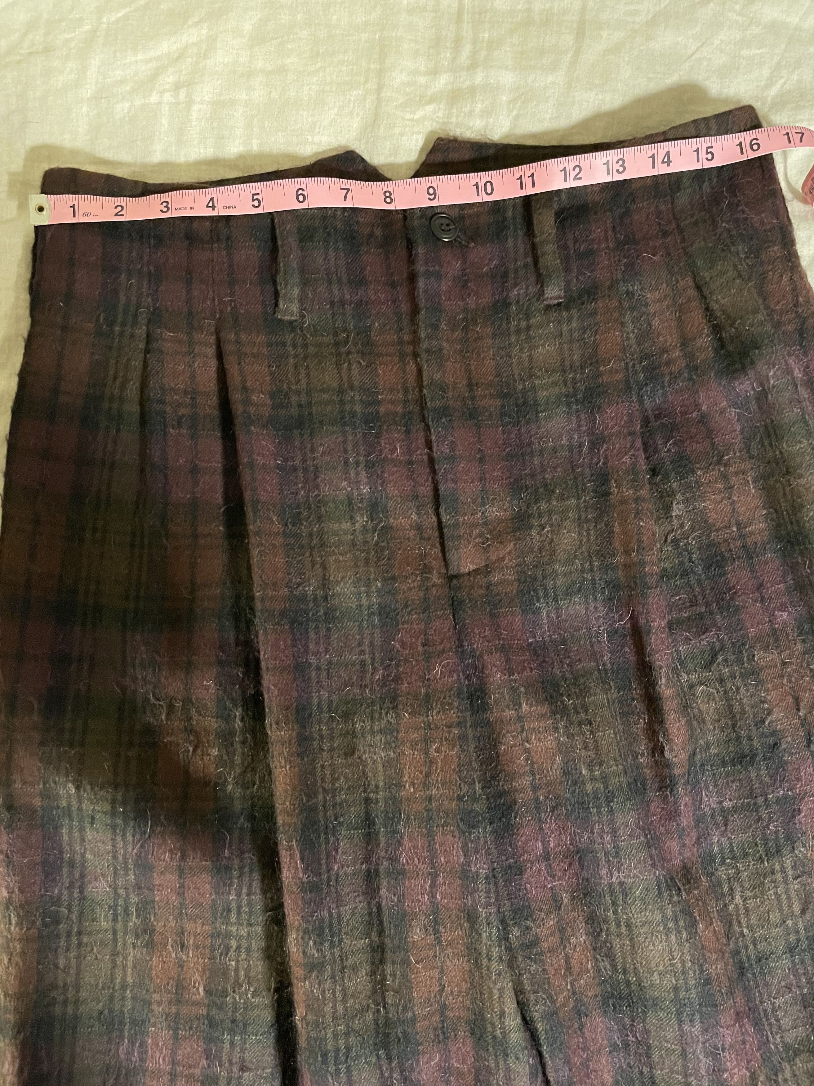 Designer Nicholas Daley Burgundy Two Pleat Trousers Size US 32 / EU 48 - 6 Thumbnail