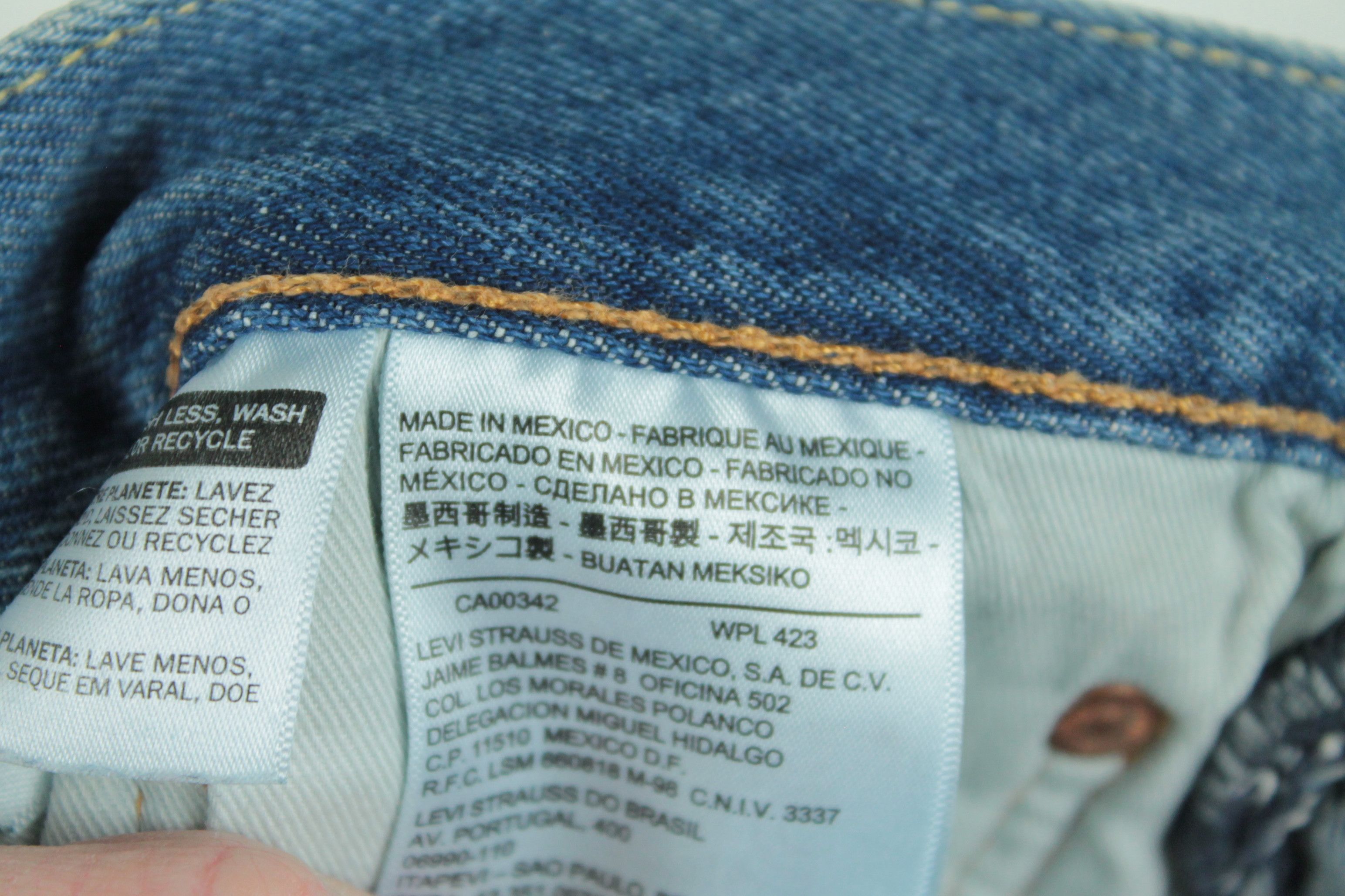 Levi's Levi's 501 Original Fit Distressed Blue Denim Straight Jeans Size US 32 / EU 48 - 8 Thumbnail