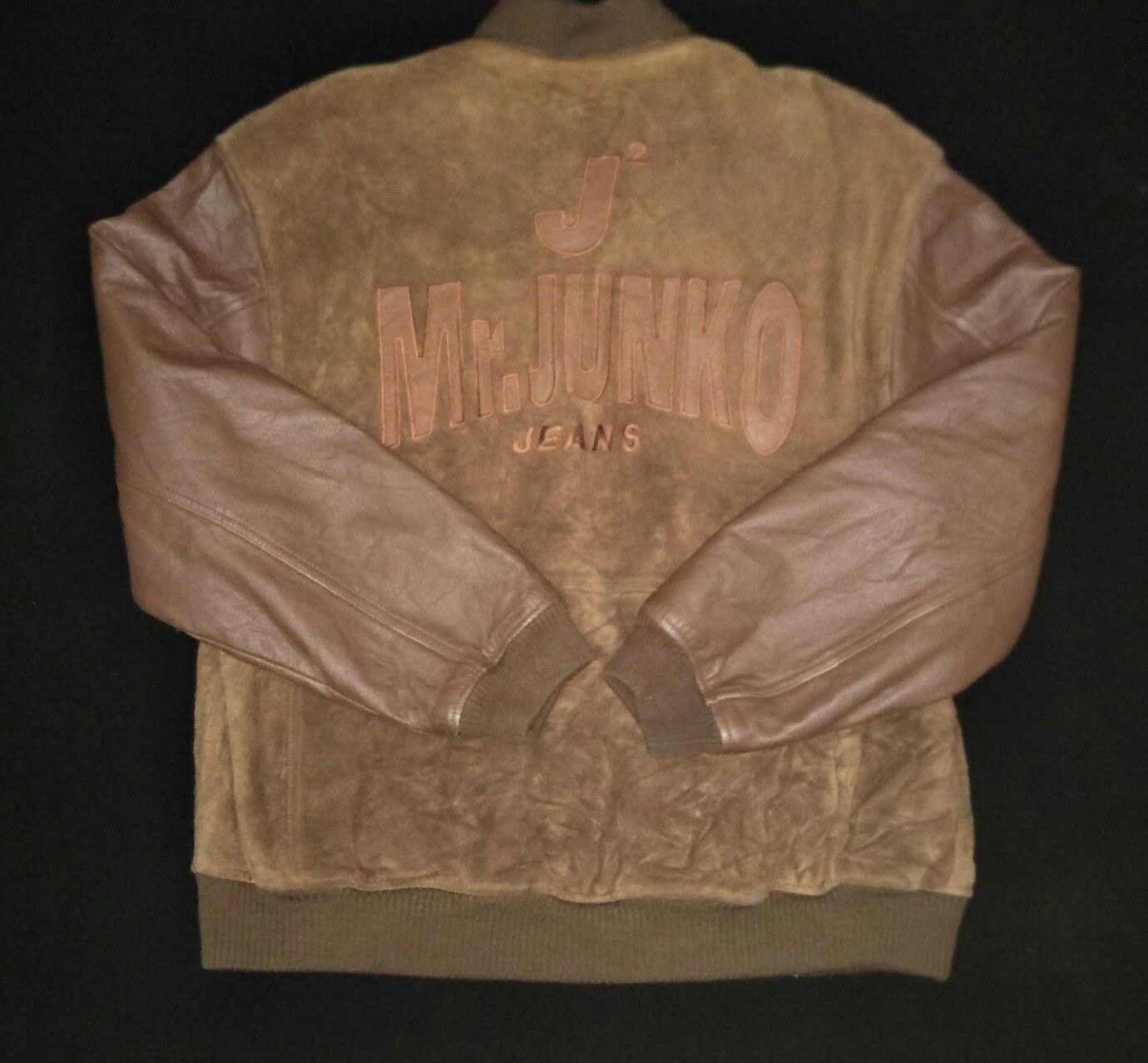Japanese Brand × Junko Shimada MR JUNKO JEANS LEATHER VARSITY JACKET Size US L / EU 52-54 / 3 - 2 Thumbnail