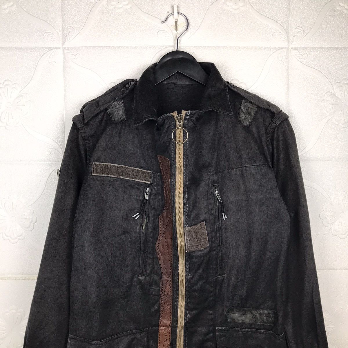 Japanese Brand × Vintage Vintage Japanese Patchwork Punk Style Cotton Jacket Size US S / EU 44-46 / 1 - 2 Thumbnail