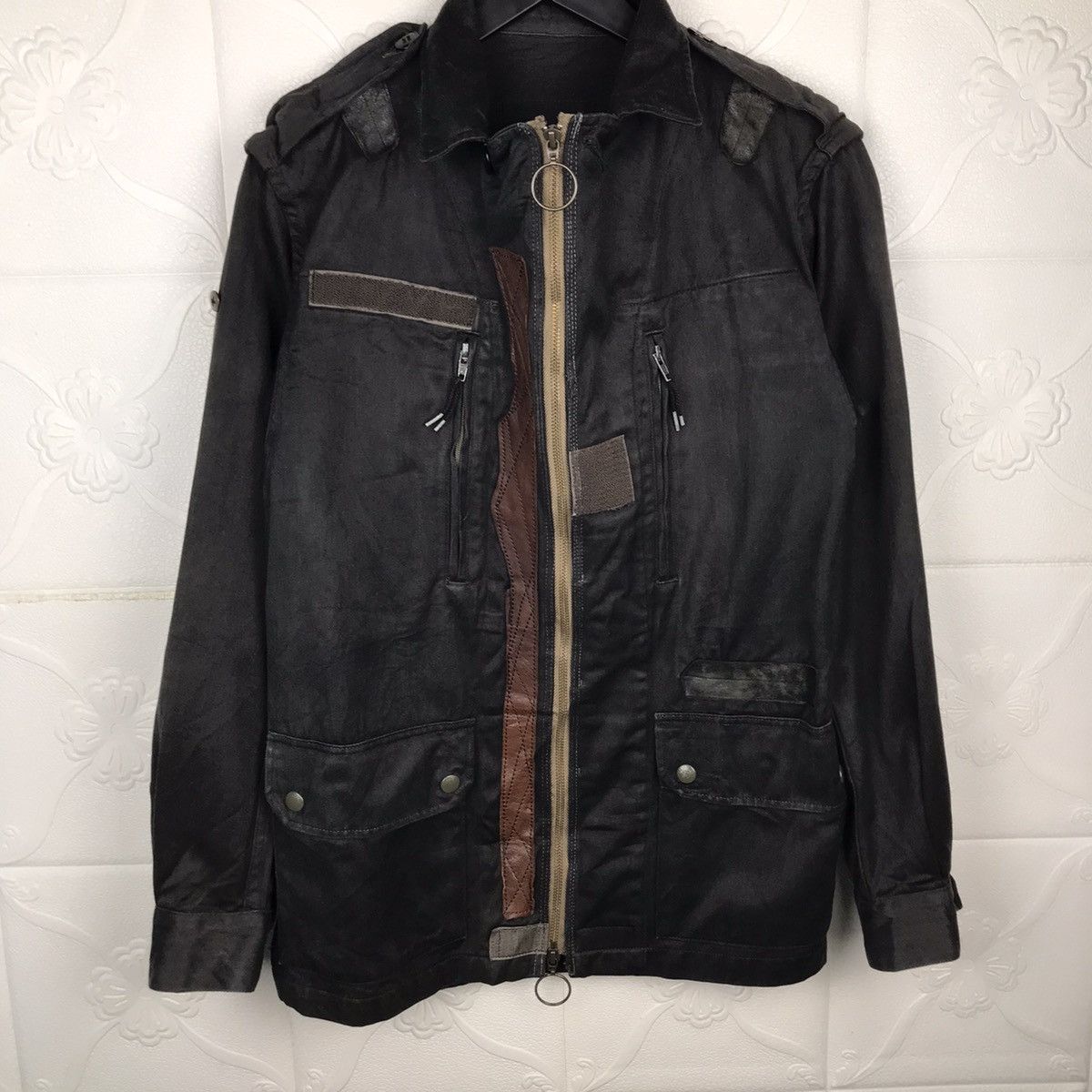 Japanese Brand × Vintage Vintage Japanese Patchwork Punk Style Cotton Jacket Size US S / EU 44-46 / 1 - 3 Thumbnail