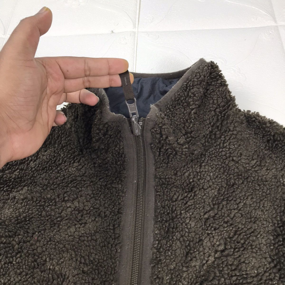 Designer × Japanese Brand × Uniqlo Vintage Uniqlo Single Pocket Sherpa Reversible Jacket Size US M / EU 48-50 / 2 - 6 Thumbnail