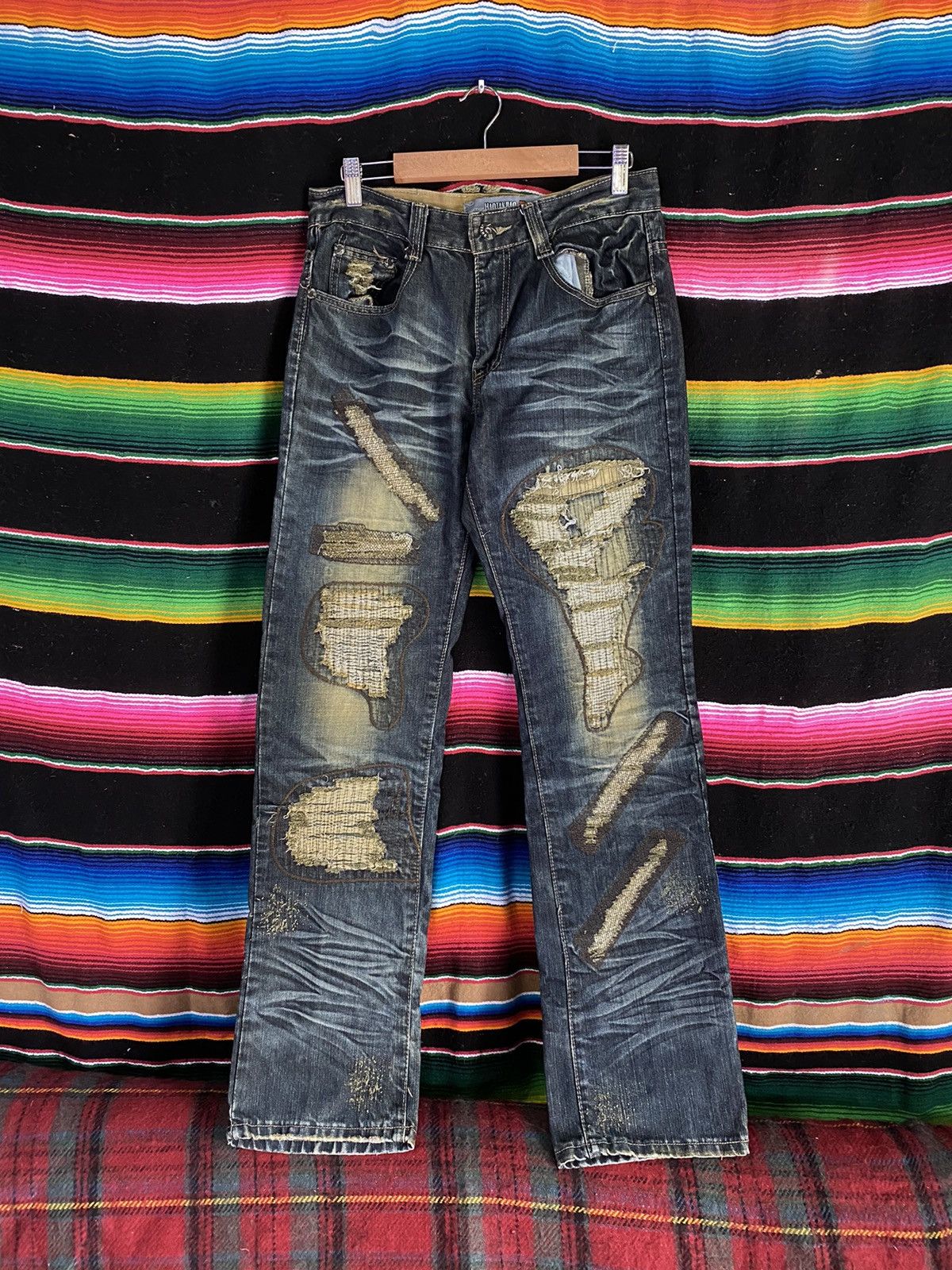 Designer × Japanese Brand Denim Style Boro Japan Vintage Size US 30 / EU 46 - 1 Thumbnail