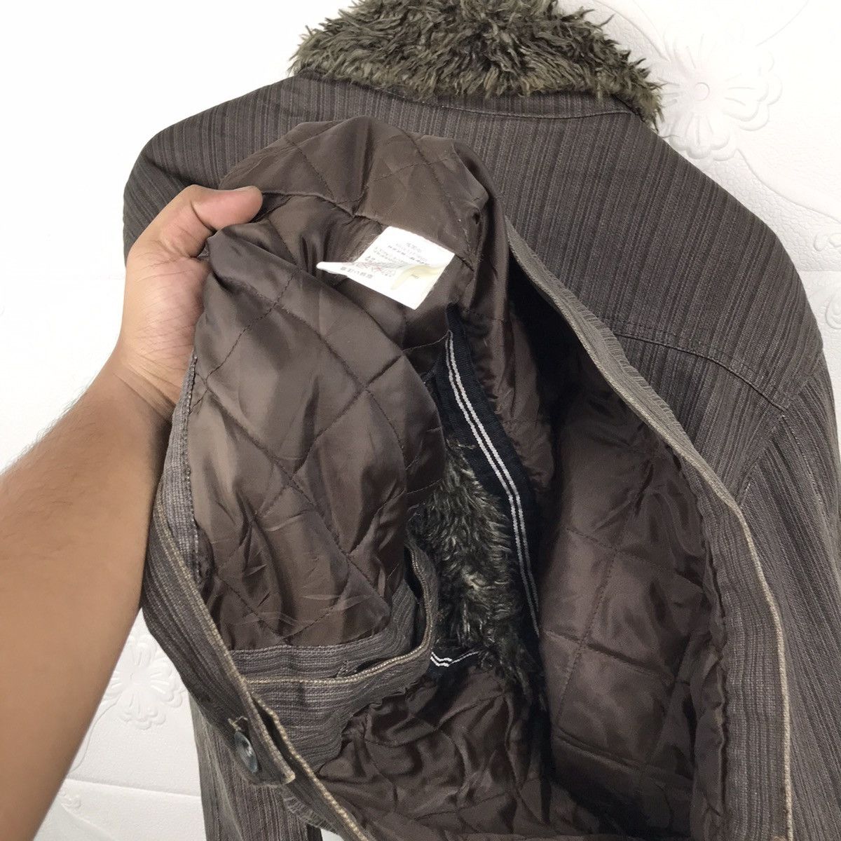 Designer × Japanese Brand × Vintage Vintage Japanese Jungle Storm Sherpa Stripe Denim Jacket Size US M / EU 48-50 / 2 - 9 Thumbnail