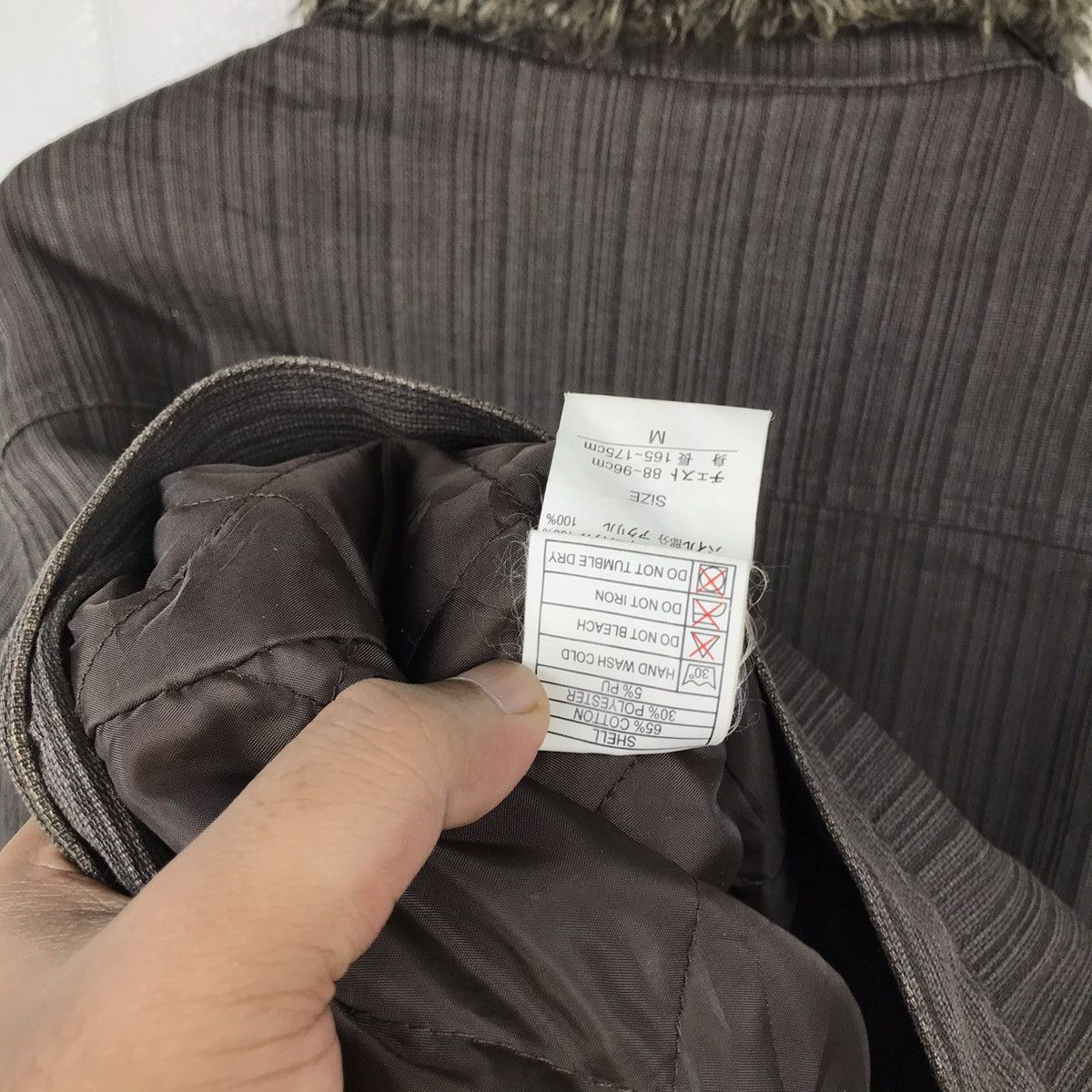 Designer × Japanese Brand × Vintage Vintage Japanese Jungle Storm Sherpa Stripe Denim Jacket Size US M / EU 48-50 / 2 - 11 Thumbnail