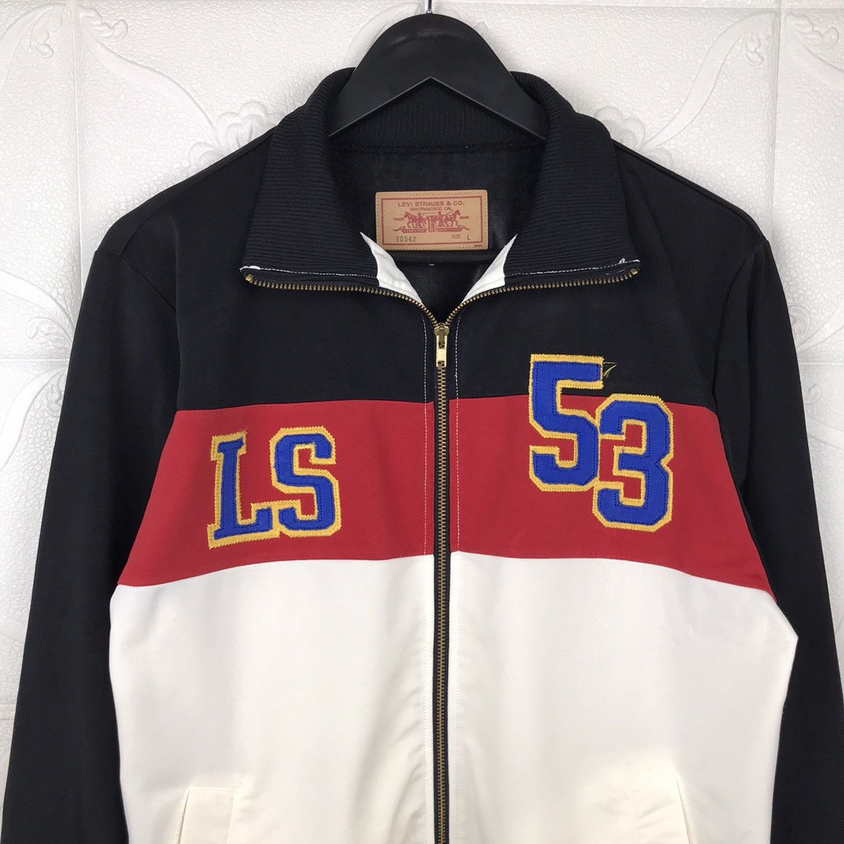 Levi's Vintage 90s Levis San Francisco California Track top Jacket Size US M / EU 48-50 / 2 - 2 Thumbnail