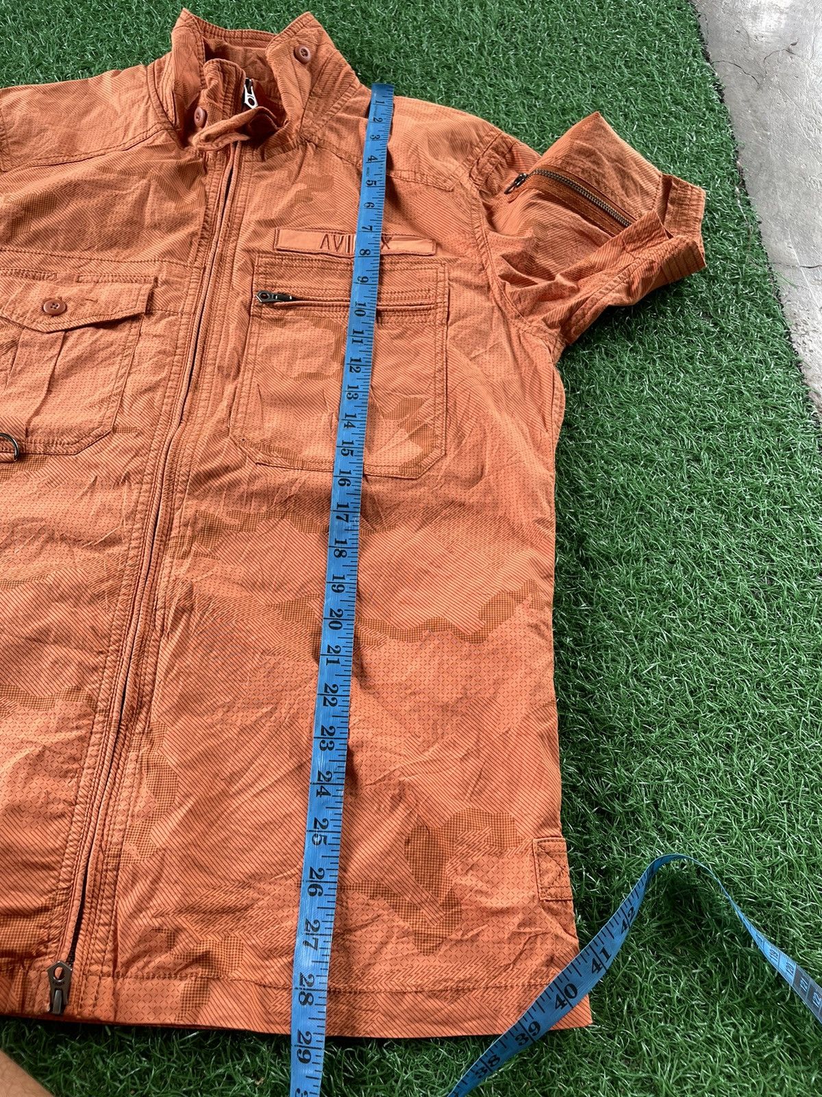 Avirex ⚡️Avirex Camouflage Orange Zipper Up Tee Size US XL / EU 56 / 4 - 16 Thumbnail