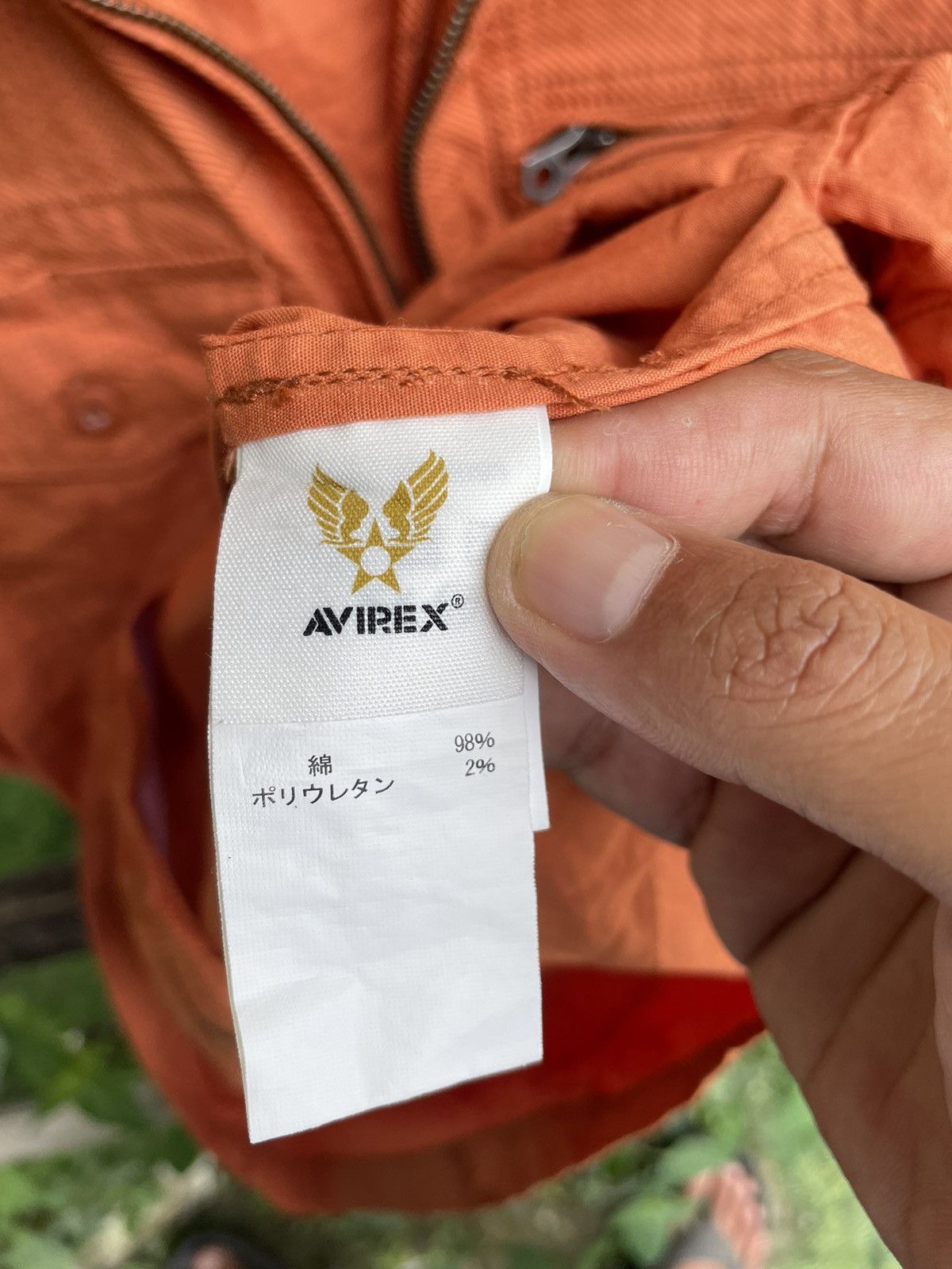Avirex ⚡️Avirex Camouflage Orange Zipper Up Tee Size US XL / EU 56 / 4 - 7 Thumbnail