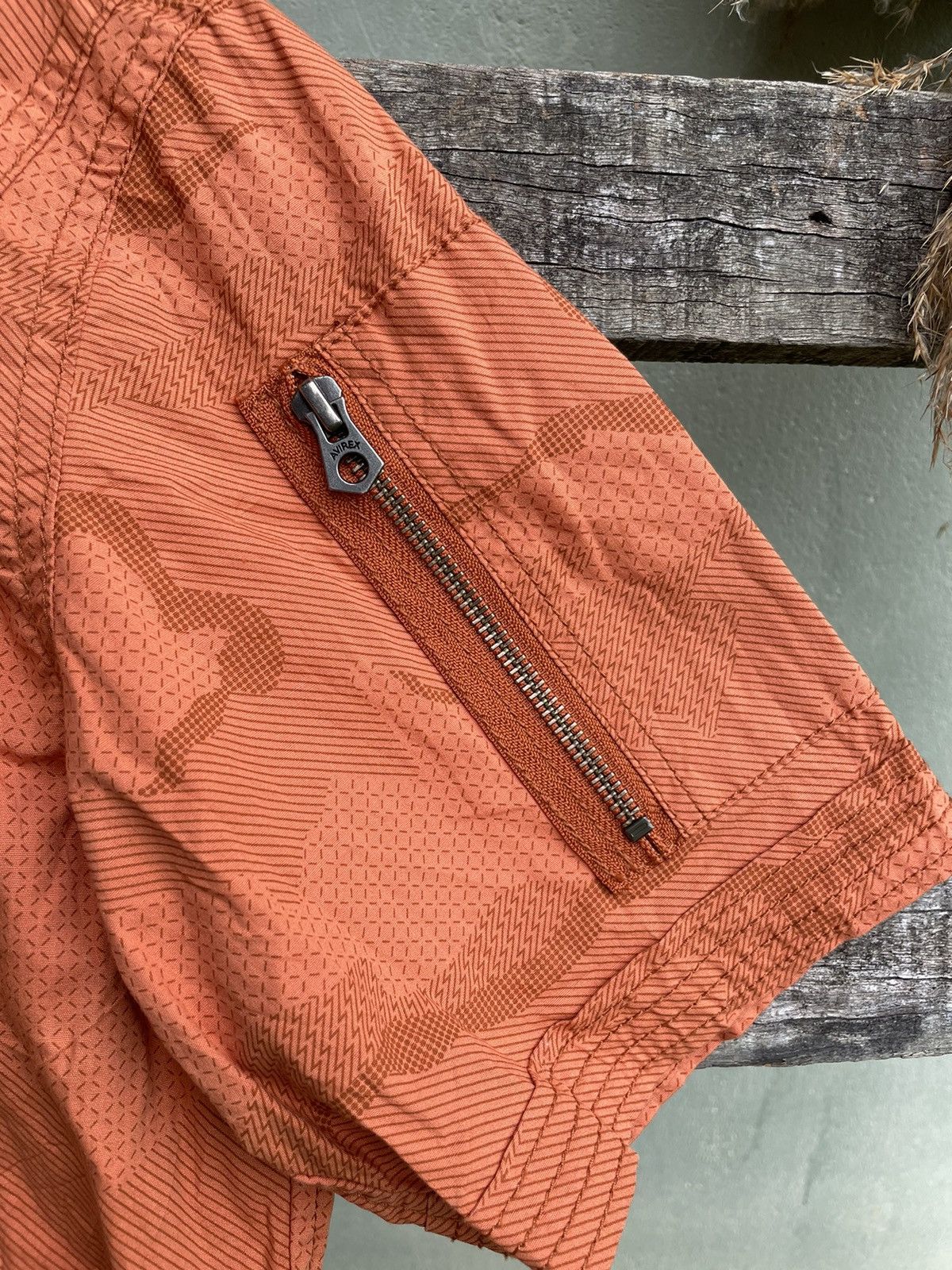 Avirex ⚡️Avirex Camouflage Orange Zipper Up Tee Size US XL / EU 56 / 4 - 4 Thumbnail