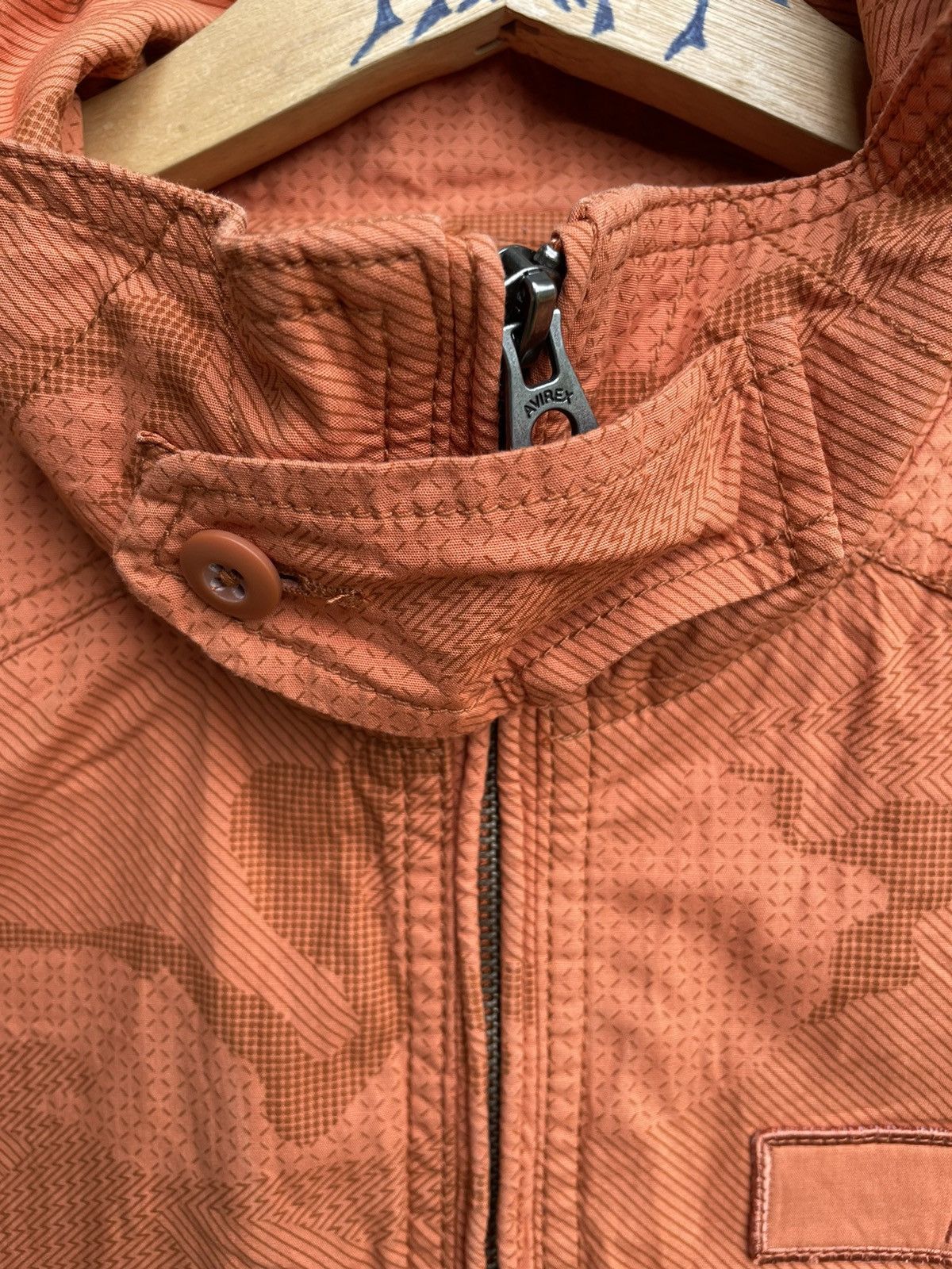 Avirex ⚡️Avirex Camouflage Orange Zipper Up Tee Size US XL / EU 56 / 4 - 5 Thumbnail