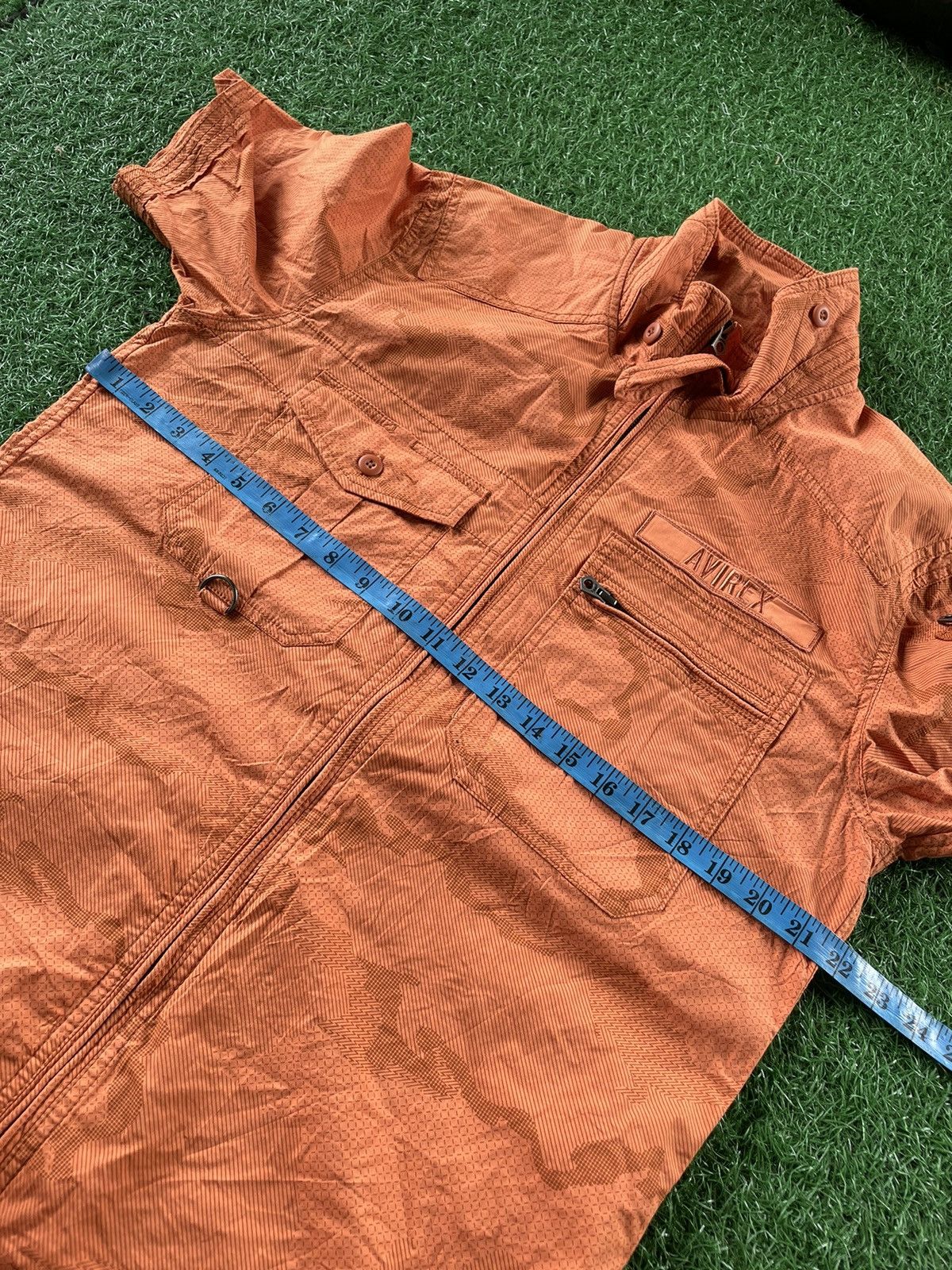 Avirex ⚡️Avirex Camouflage Orange Zipper Up Tee Size US XL / EU 56 / 4 - 15 Thumbnail