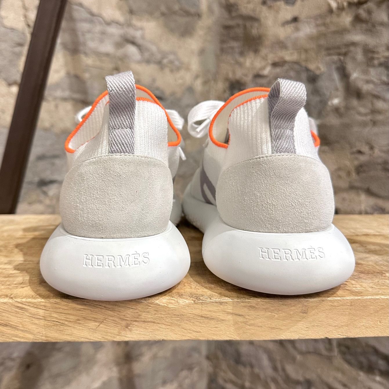 Hermes Hermès Crew White Socks Low-top Sneakers Size US 7.5 / EU 40-41 - 5 Thumbnail