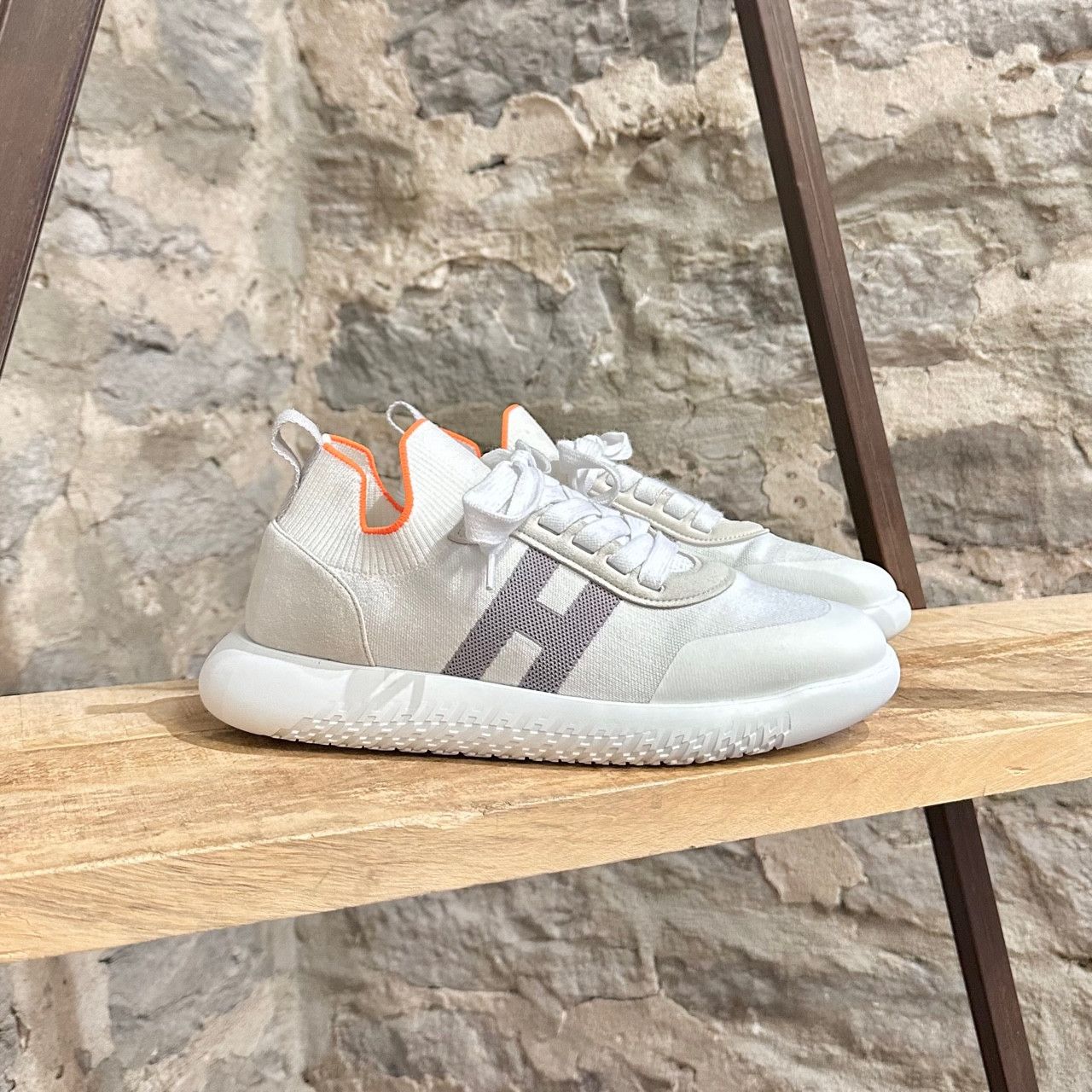 Hermes Hermès Crew White Socks Low-top Sneakers Size US 7.5 / EU 40-41 - 1 Thumbnail