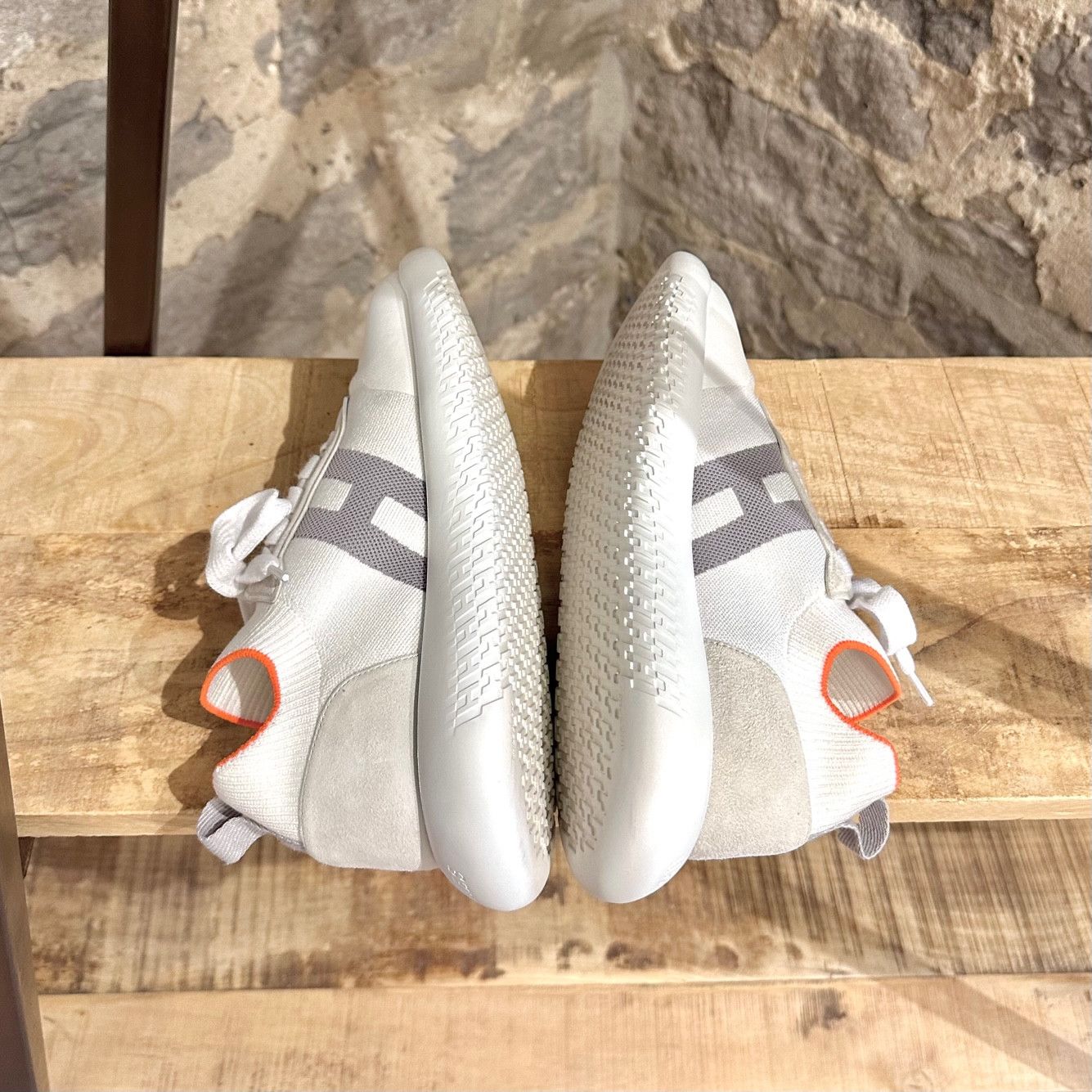 Hermes Hermès Crew White Socks Low-top Sneakers Size US 7.5 / EU 40-41 - 11 Thumbnail