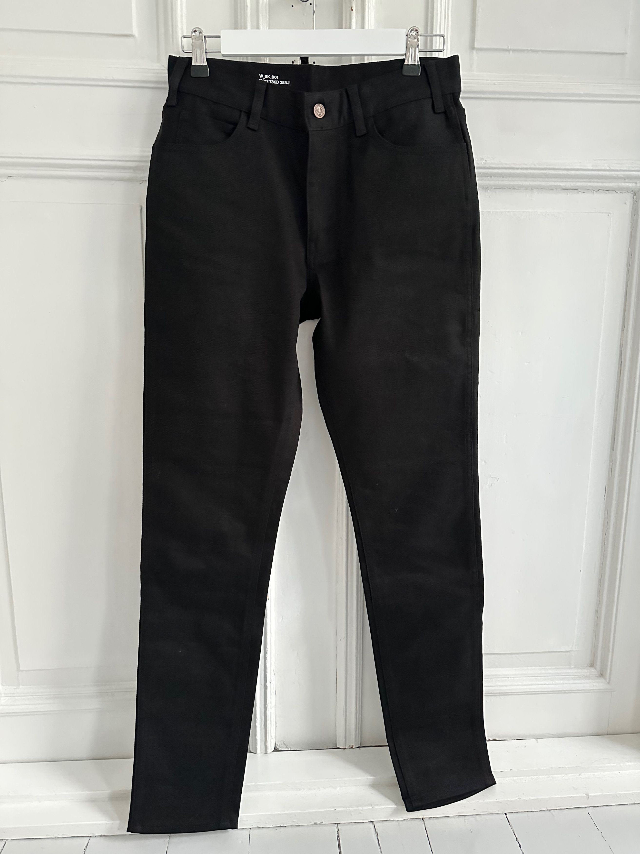 Celine Mid-waist skinny jeans in black stretch denim | Grailed