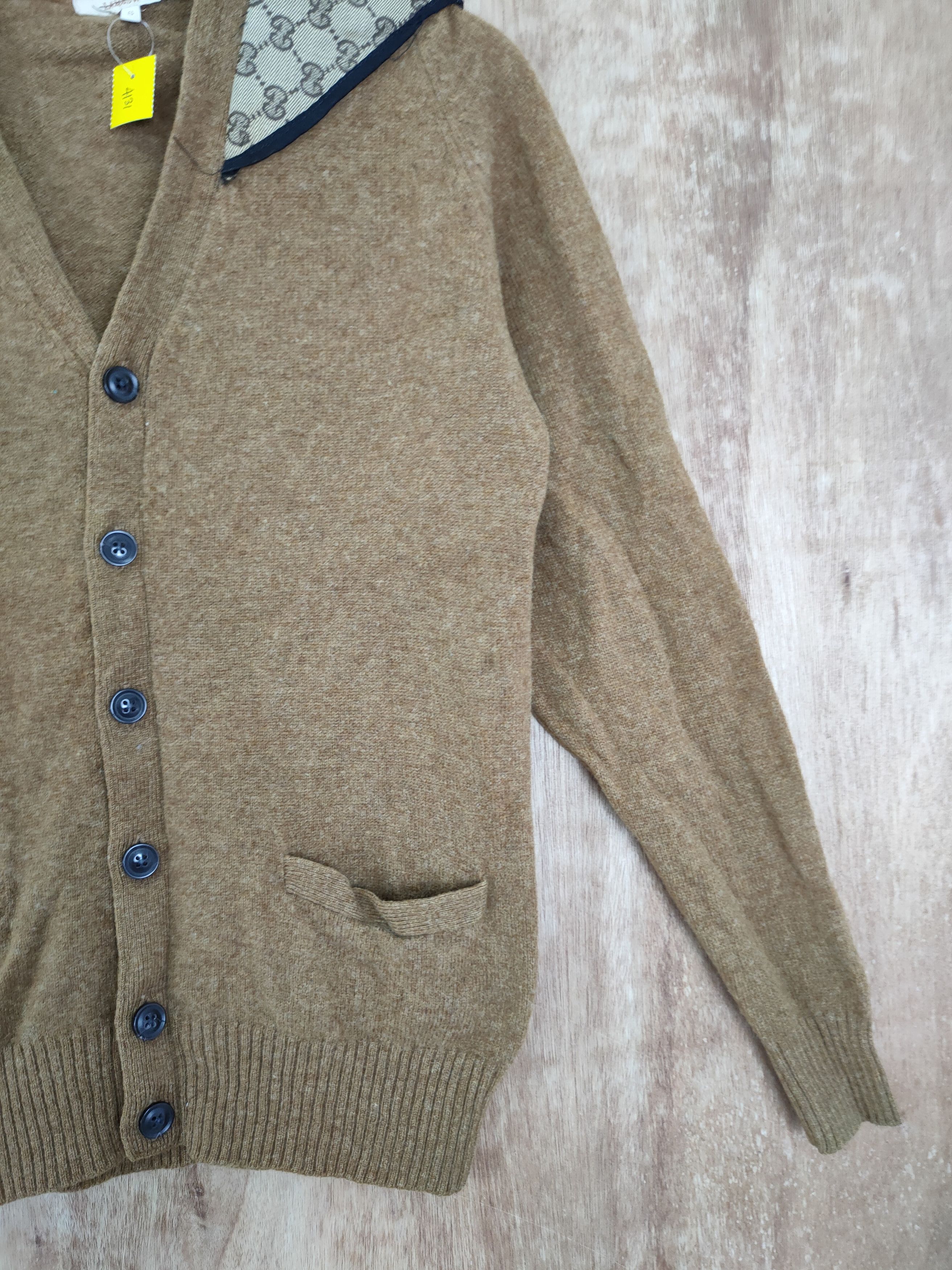Aran Isles Knitwear × Vintage Lambswool Japan cardigan wool reworked custom knitwear #4131 Size S / US 4 / IT 40 - 3 Thumbnail