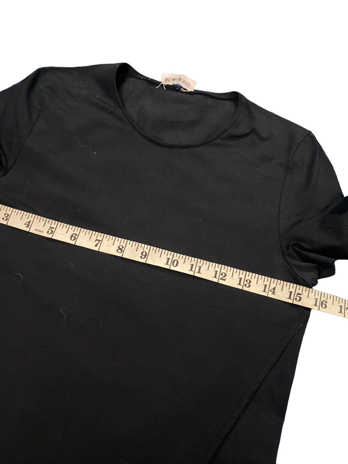 Jil Sander Vintage 90s Jil Sander Black Stratch Body Fit Top Size XS / US 0-2 / IT 36-38 - 3 Thumbnail