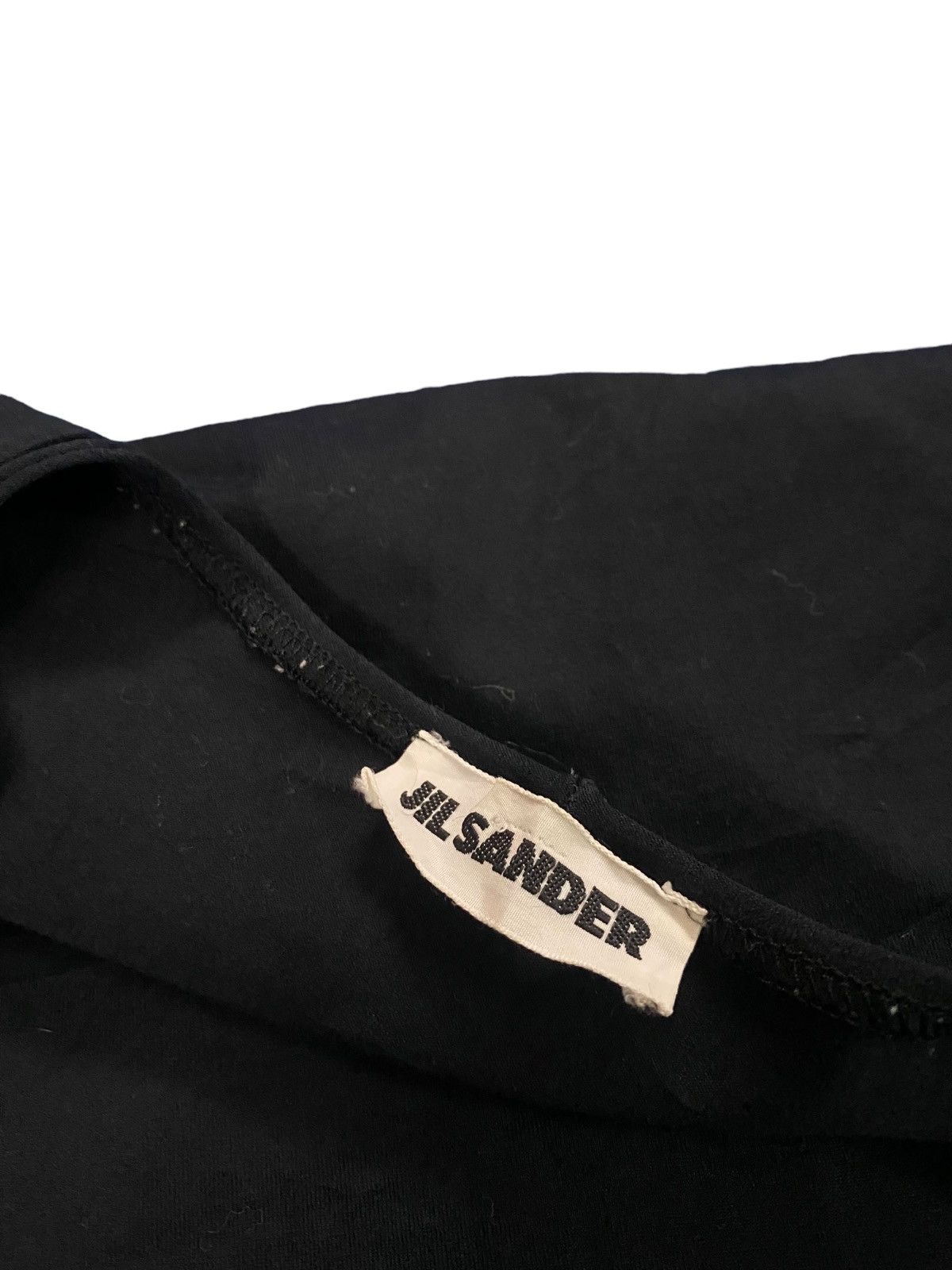 Jil Sander Vintage 90s Jil Sander Black Stratch Body Fit Top Size XS / US 0-2 / IT 36-38 - 6 Thumbnail