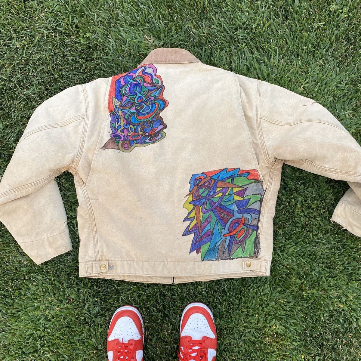Carhartt VINTAGE CARHARTT CUSTOM ALL OVER PAINTED ART 90s USA TRAVIS Size US M / EU 48-50 / 2 - 5 Thumbnail