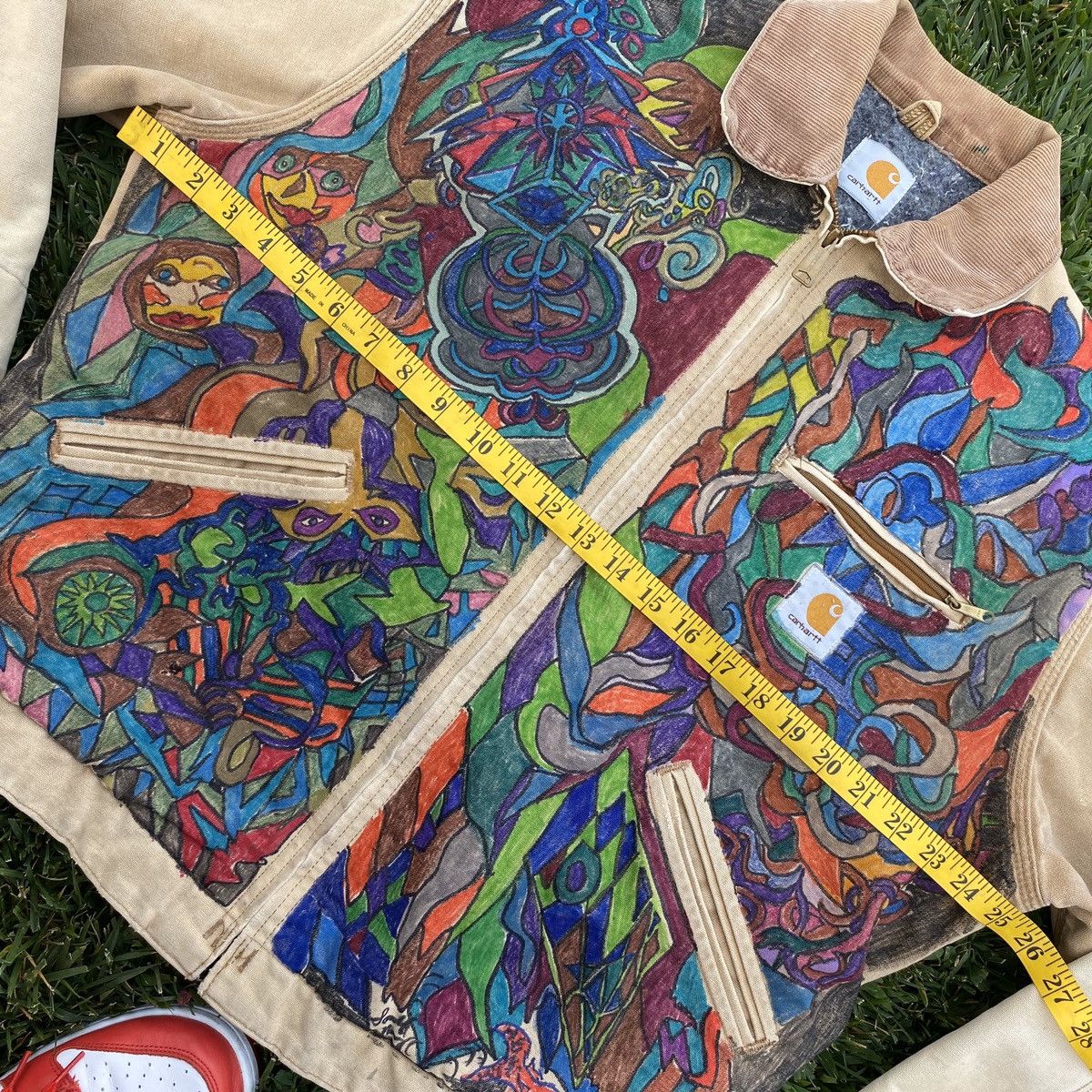 Carhartt VINTAGE CARHARTT CUSTOM ALL OVER PAINTED ART 90s USA TRAVIS Size US M / EU 48-50 / 2 - 2 Thumbnail