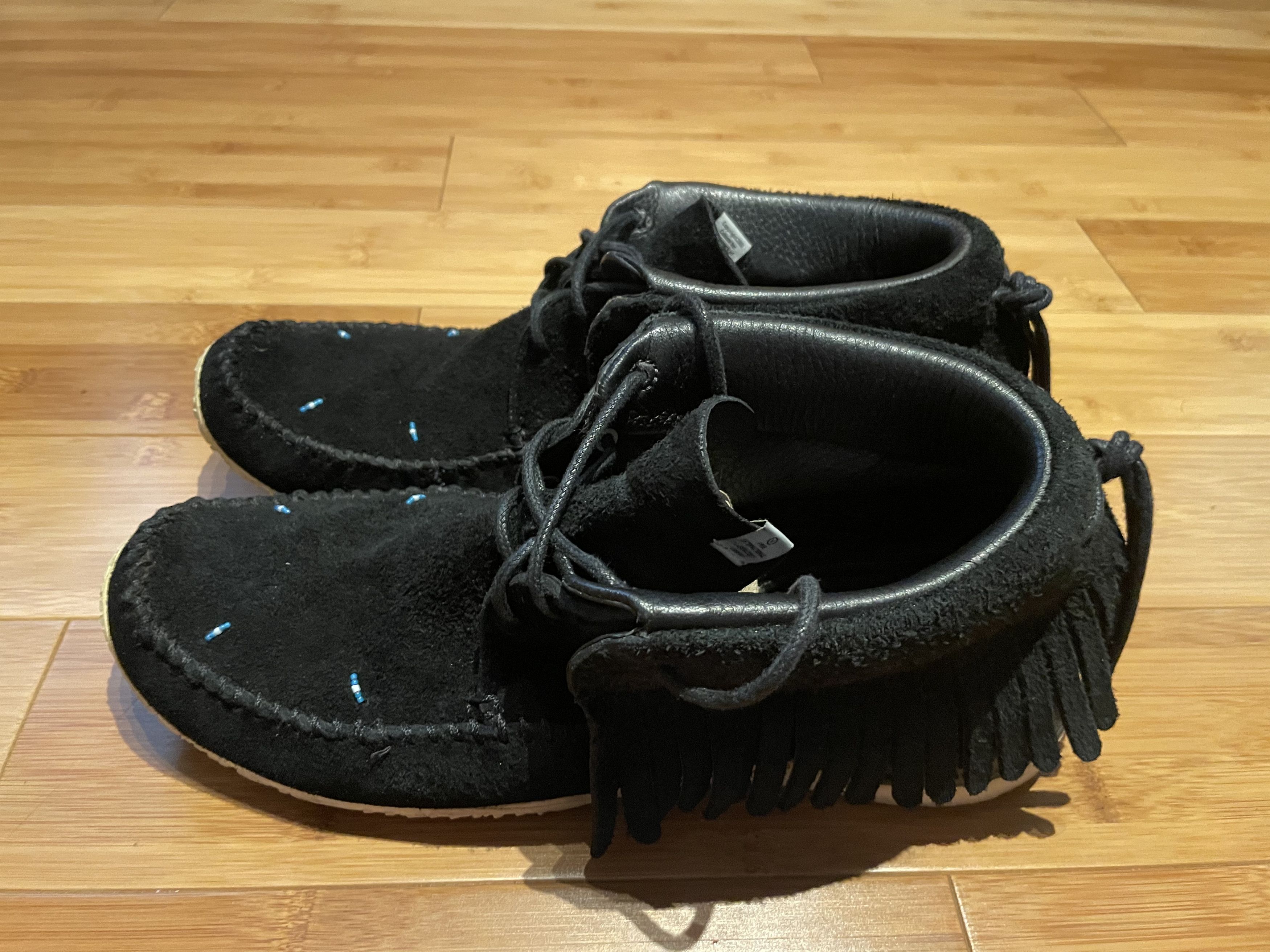 image of Visvim Fbt Shaman Folk Shoes in Black, Men's (Size 12)