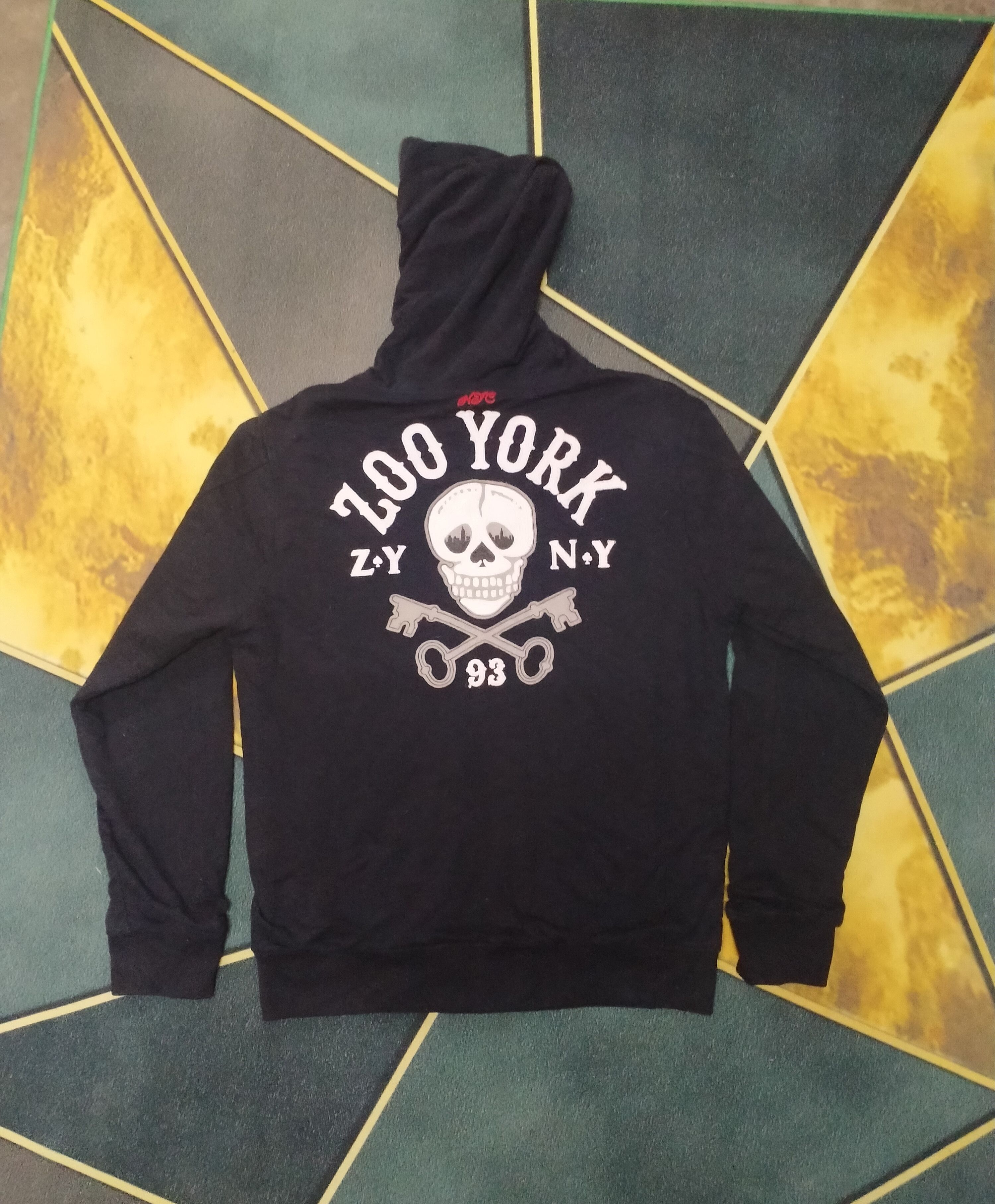 Japanese Brand ZOO YORK EMBROIDERED SKELETON REVERISBLE ZIPPER HOODIE Size US L / EU 52-54 / 3 - 1 Thumbnail