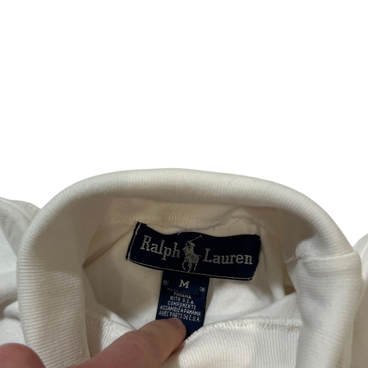 Polo Ralph Lauren × Vintage Polo Ralph Lauren Crest Turtleneck Size US M / EU 48-50 / 2 - 3 Thumbnail