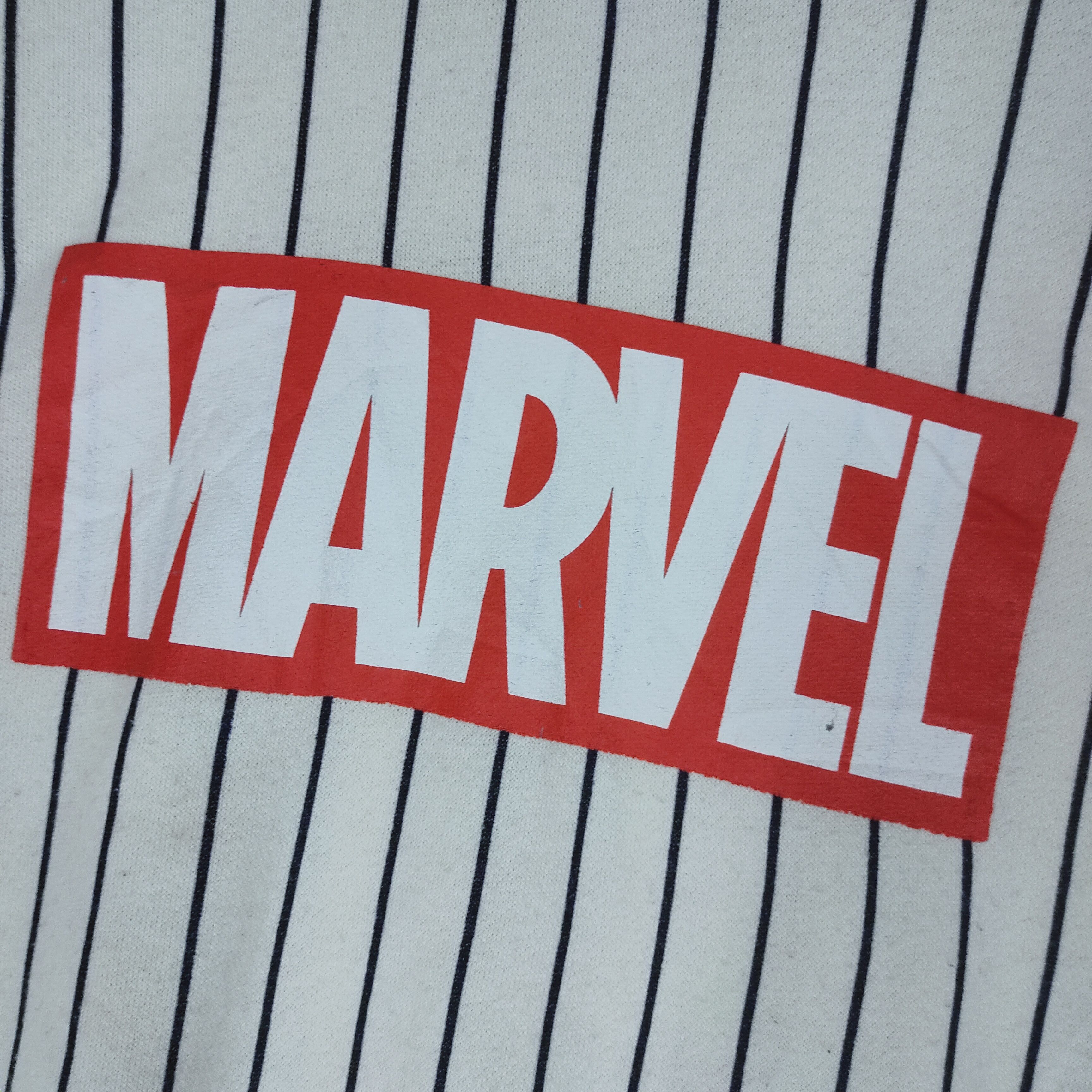 Marvel Comics MARVEL STRIPE SWEATSHIRT Big Spellout Logo White Size US L / EU 52-54 / 3 - 2 Thumbnail