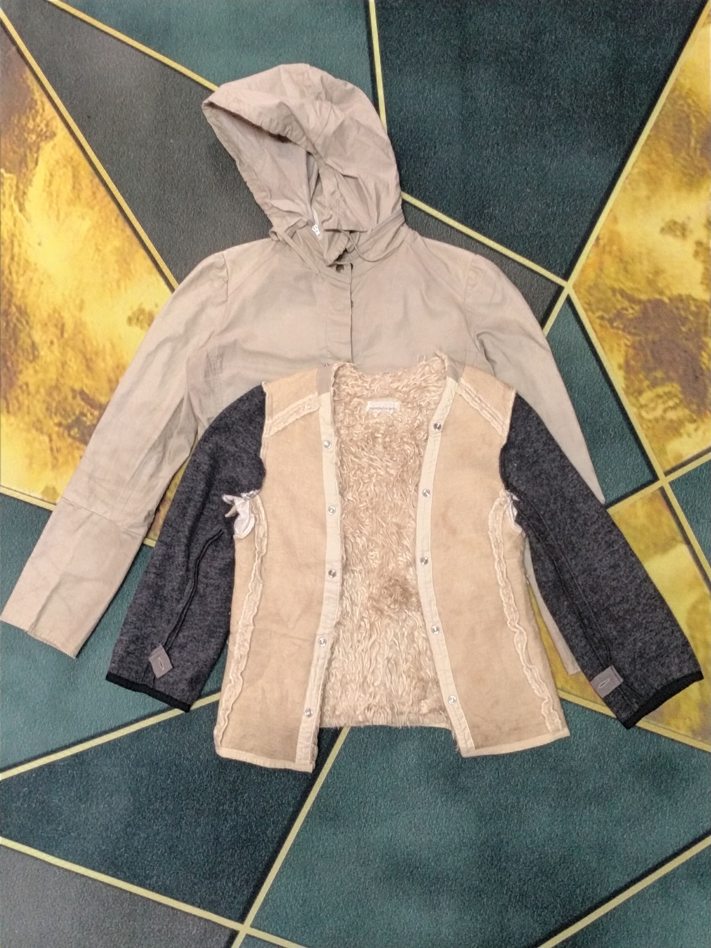 Issey Miyake TSUMORI CHISOTA REMOVEABLE SHERPA SNAP BUTTON JACKET Size S / US 4 / IT 40 - 17 Thumbnail