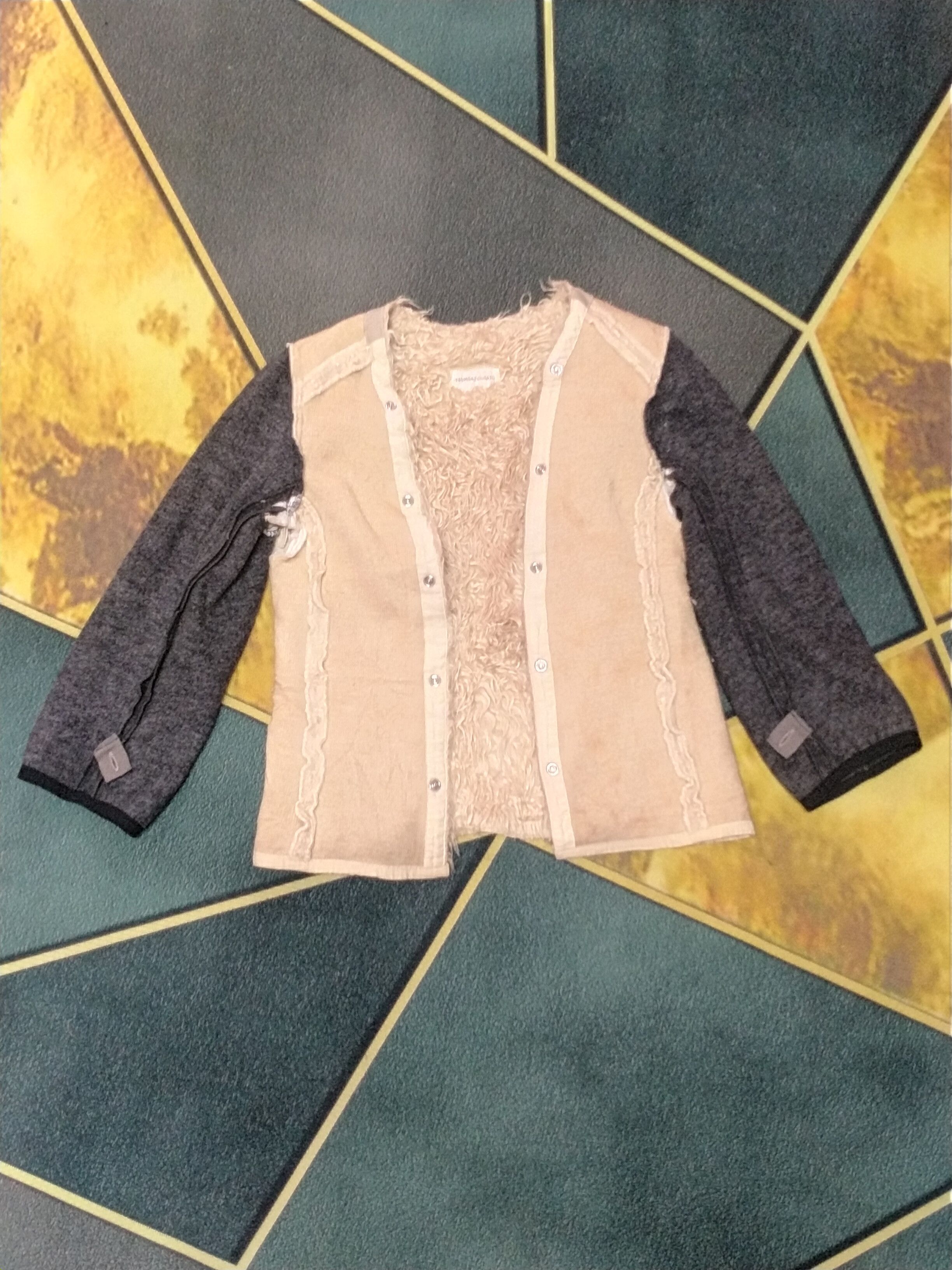 Issey Miyake TSUMORI CHISOTA REMOVEABLE SHERPA SNAP BUTTON JACKET Size S / US 4 / IT 40 - 11 Thumbnail