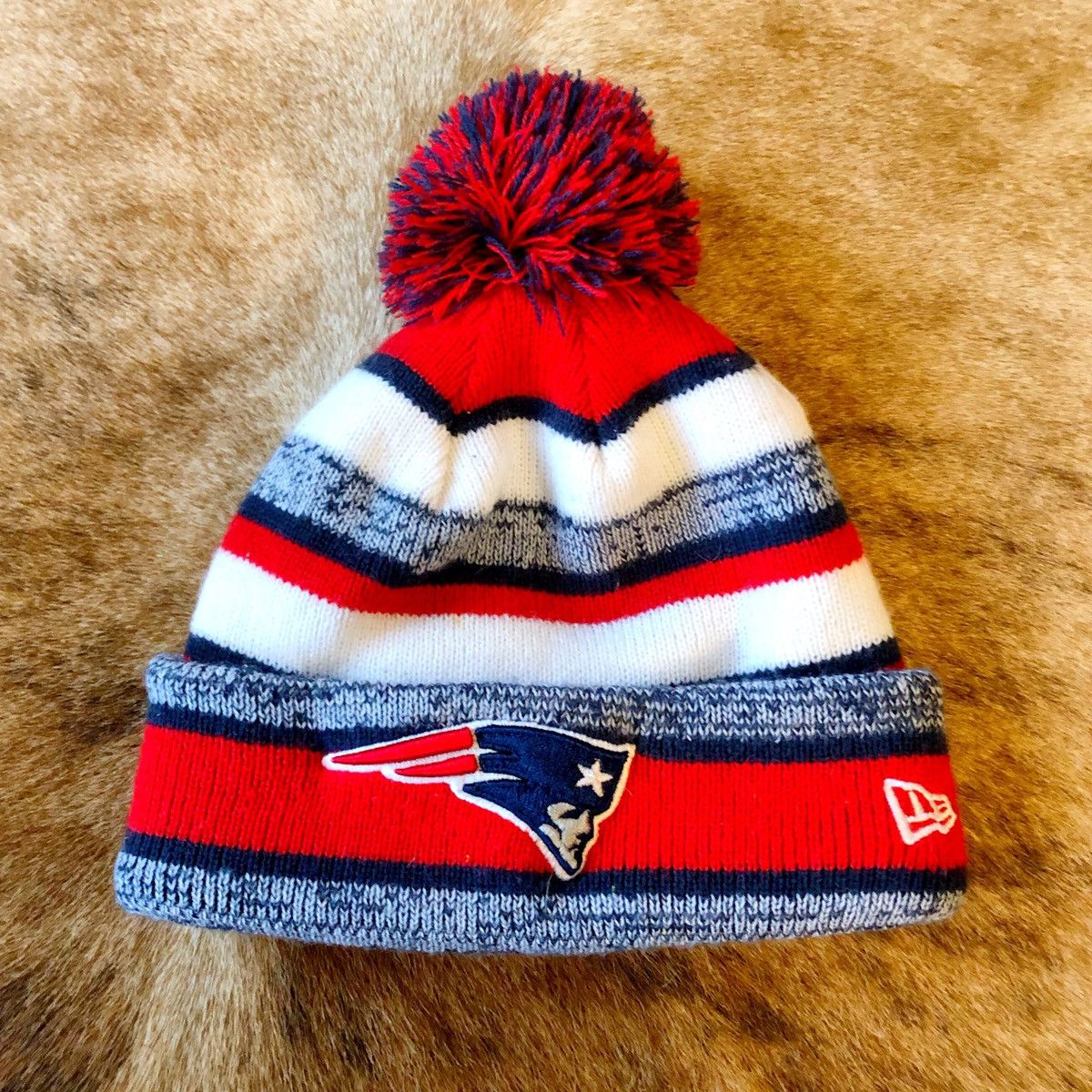 NFL × New Era New Era New England Patriots Knit Hat Beanie RARE 2016 Size ONE SIZE - 1 Thumbnail