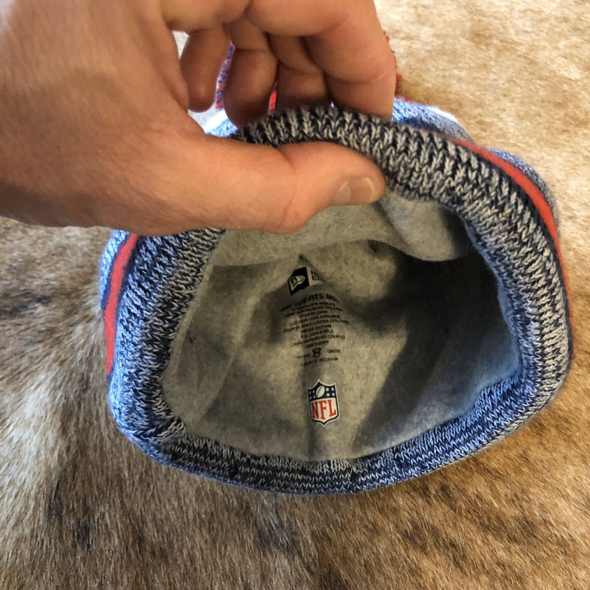 NFL × New Era New Era New England Patriots Knit Hat Beanie RARE 2016 Size ONE SIZE - 3 Thumbnail