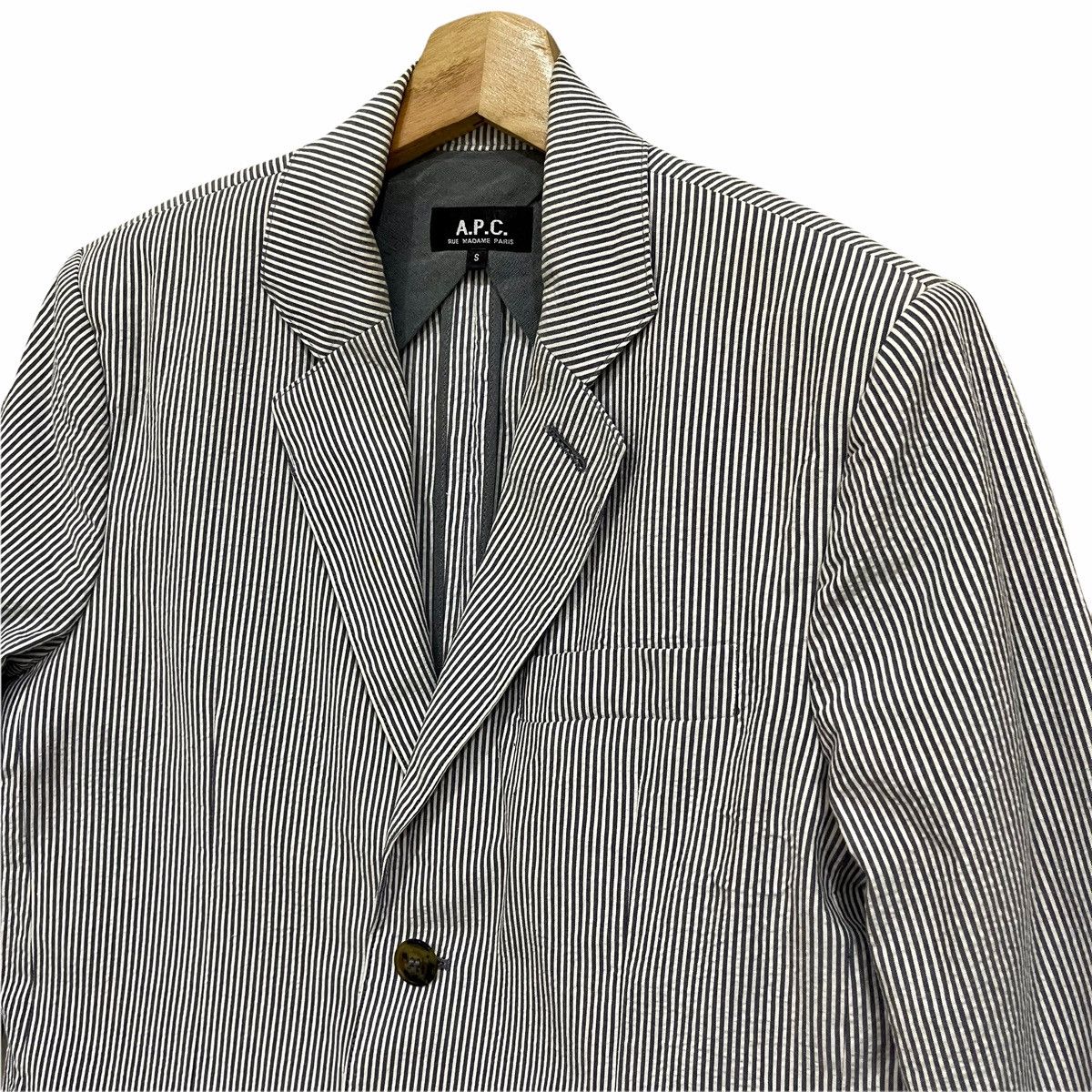 A.P.C. × Vintage Vintage!! A.P.C Made in Poland Stripe Light Jacket Size US S / EU 44-46 / 1 - 8 Thumbnail