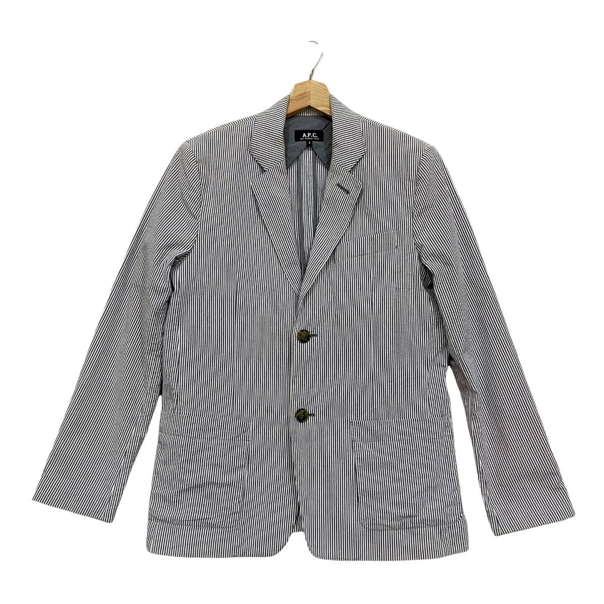 A.P.C. × Vintage Vintage!! A.P.C Made in Poland Stripe Light Jacket Size US S / EU 44-46 / 1 - 1 Thumbnail