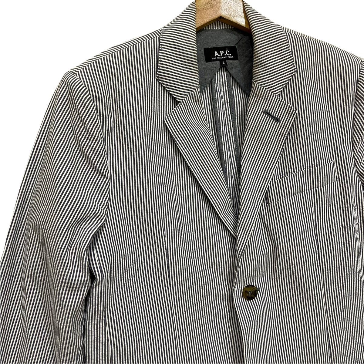 A.P.C. × Vintage Vintage!! A.P.C Made in Poland Stripe Light Jacket Size US S / EU 44-46 / 1 - 7 Thumbnail