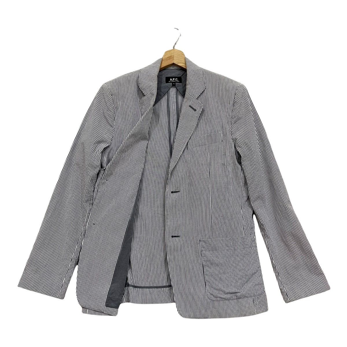 A.P.C. × Vintage Vintage!! A.P.C Made in Poland Stripe Light Jacket Size US S / EU 44-46 / 1 - 2 Thumbnail