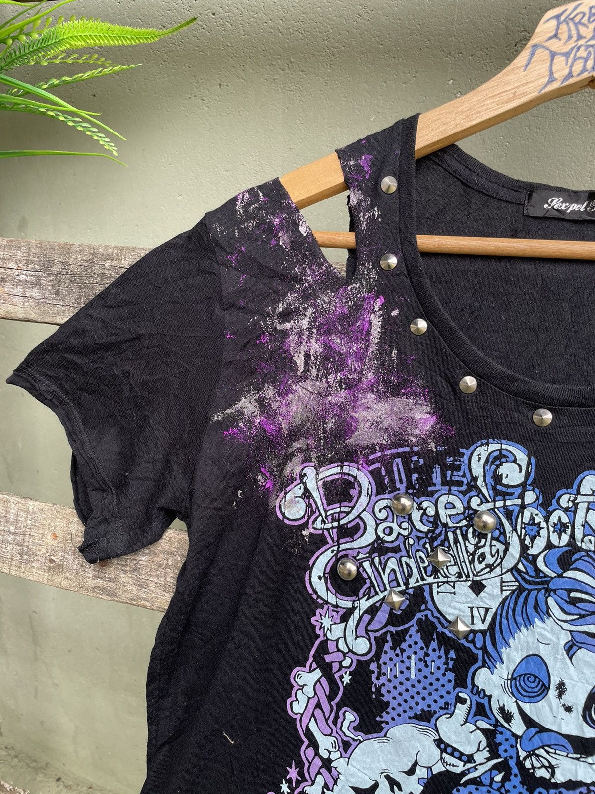 Japanese Brand ⚡️Sex Pot Revenge Tokyo Punk Big Logo Distressed Style Size M / US 6-8 / IT 42-44 - 2 Thumbnail