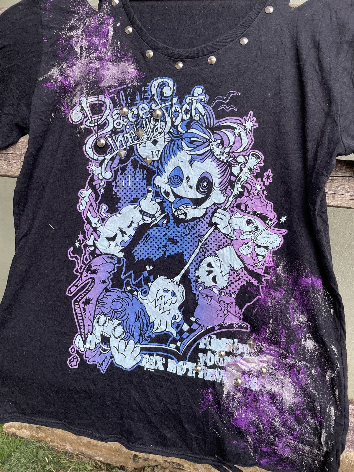 Japanese Brand ⚡️Sex Pot Revenge Tokyo Punk Big Logo Distressed Style Size M / US 6-8 / IT 42-44 - 3 Thumbnail