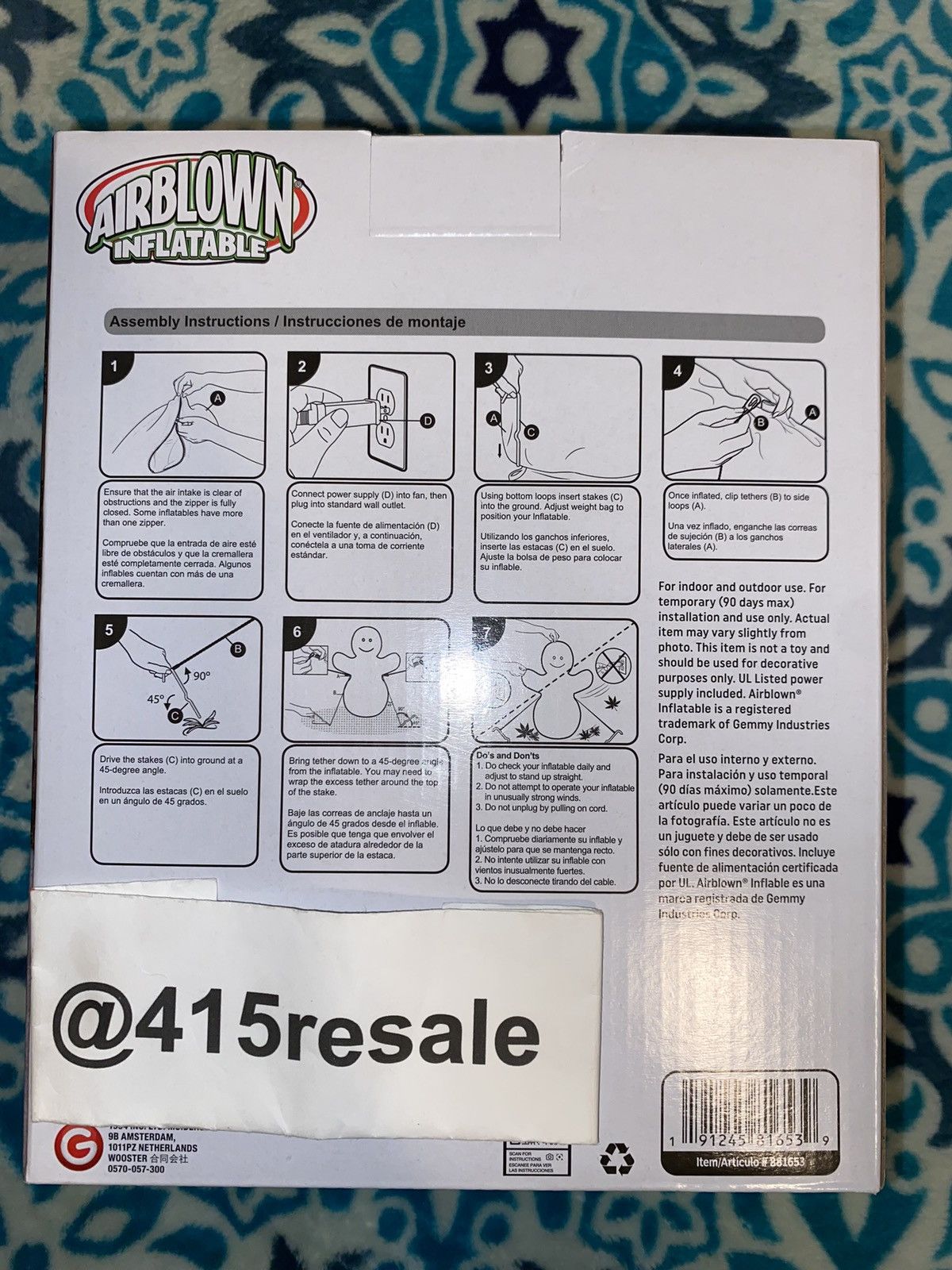 Supreme Supreme Large Inflatable Snowman Size ONE SIZE - 8 Thumbnail