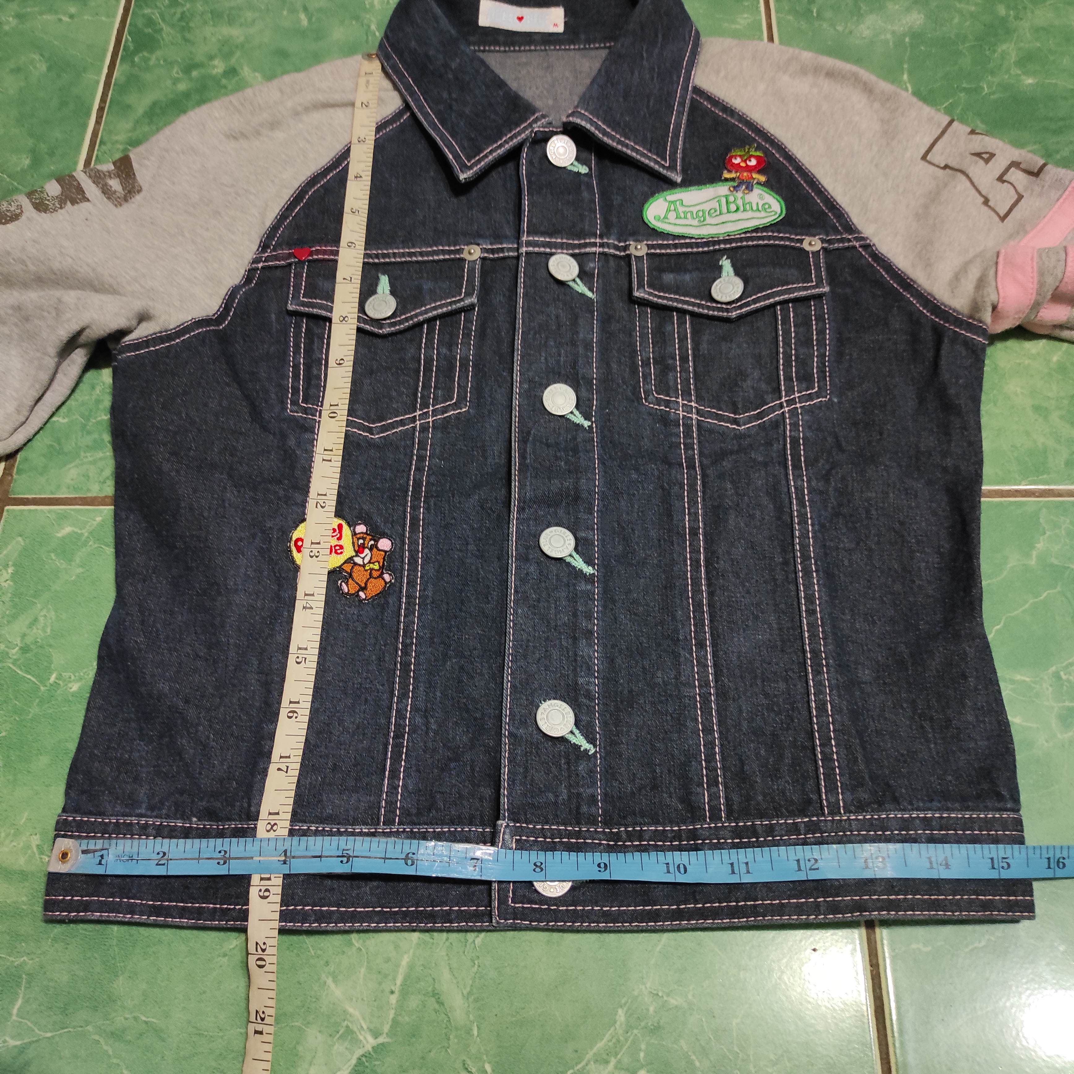 Beauty Beast Angel Blue - Hybrid Sleeve Denim Jacket Size US XS / EU 42 / 0 - 23 Thumbnail