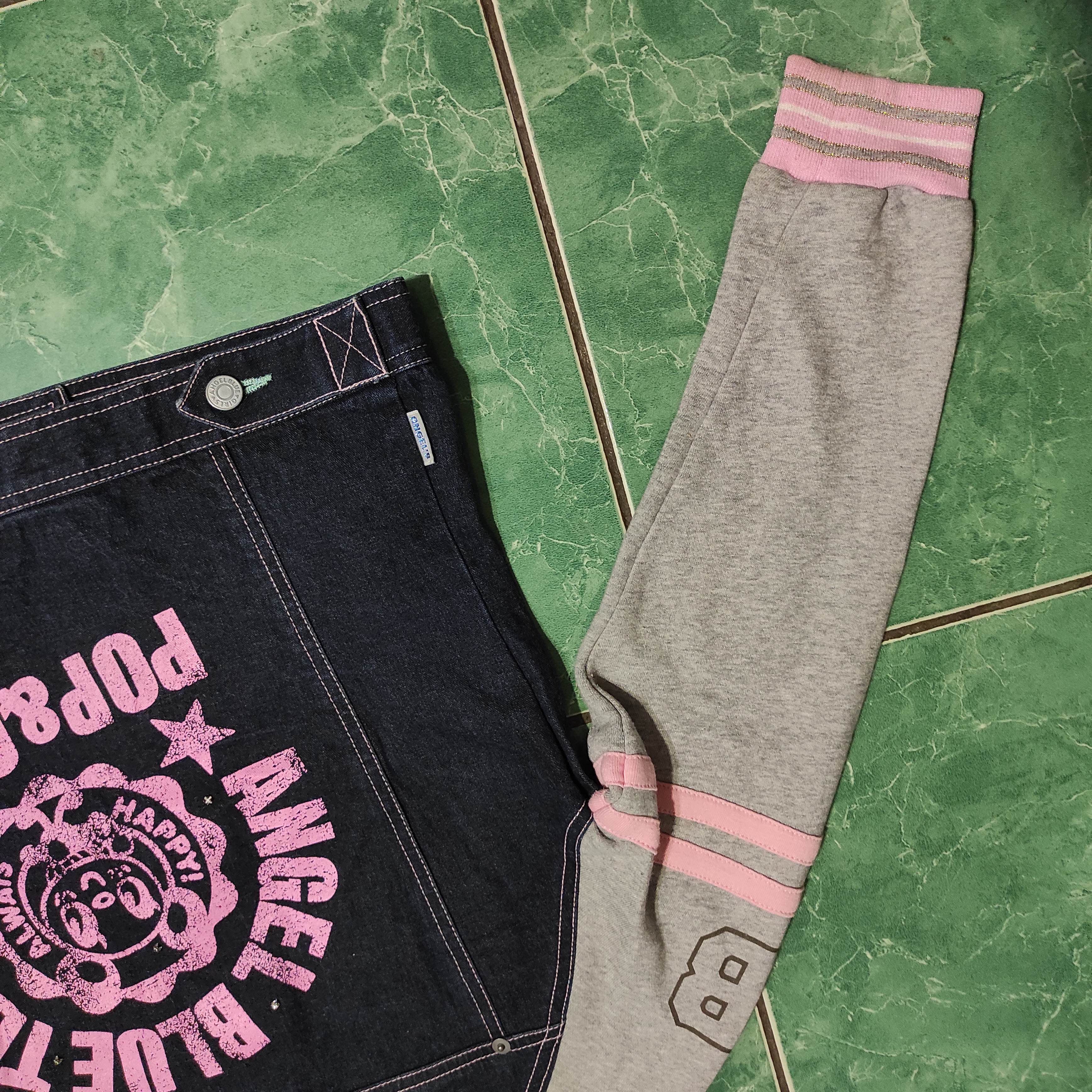 Beauty Beast × Hysteric Glamour × Japanese Brand Angel Blue - Hybrid Sleeve Denim Jacket Size S / US 4 / IT 40 - 15 Thumbnail